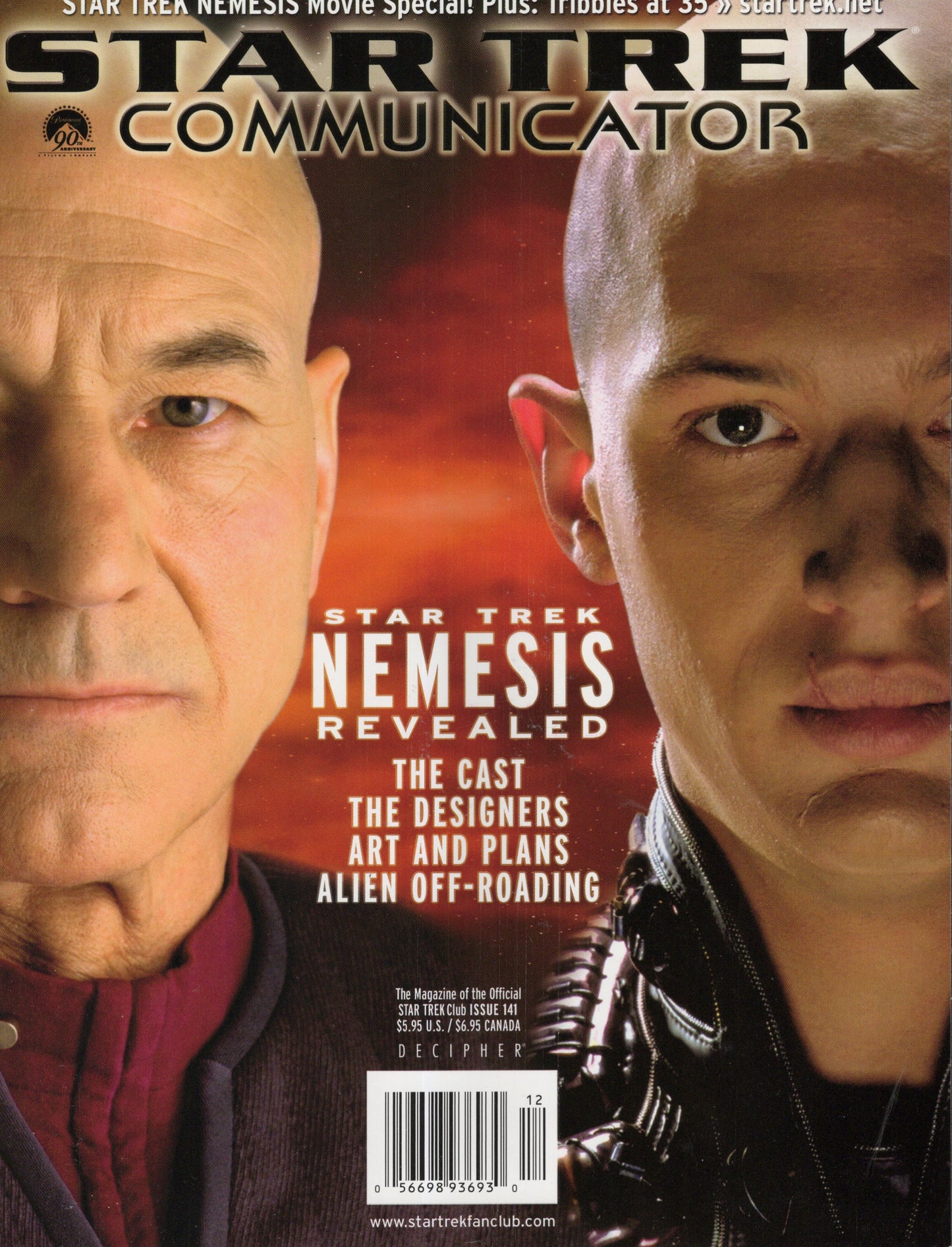 Star Trek Communicator Issue 141 (Dec 2002/Jan 2003) Vintage Magazine
