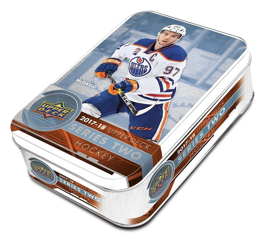 2017/18 Upper Deck NHL Hockey Card Series 2 Tin (14 Packs) Sealed