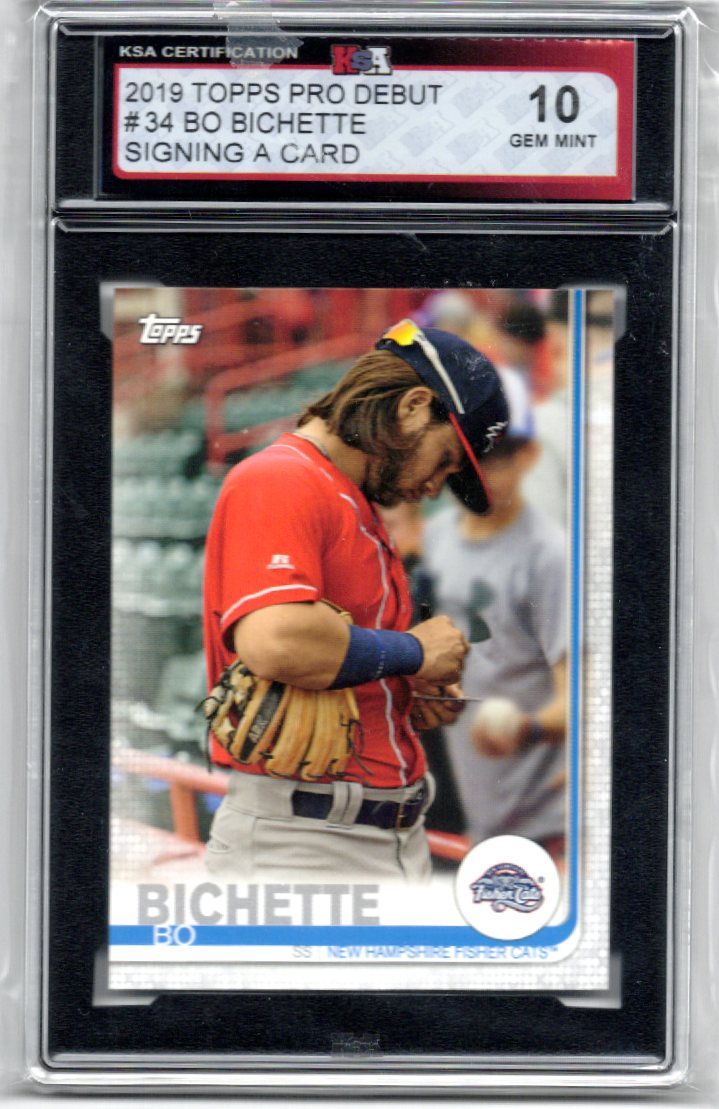 2019 Topps Pro Debut Bo Bichette Graded Baseball Card #34 KSA 10