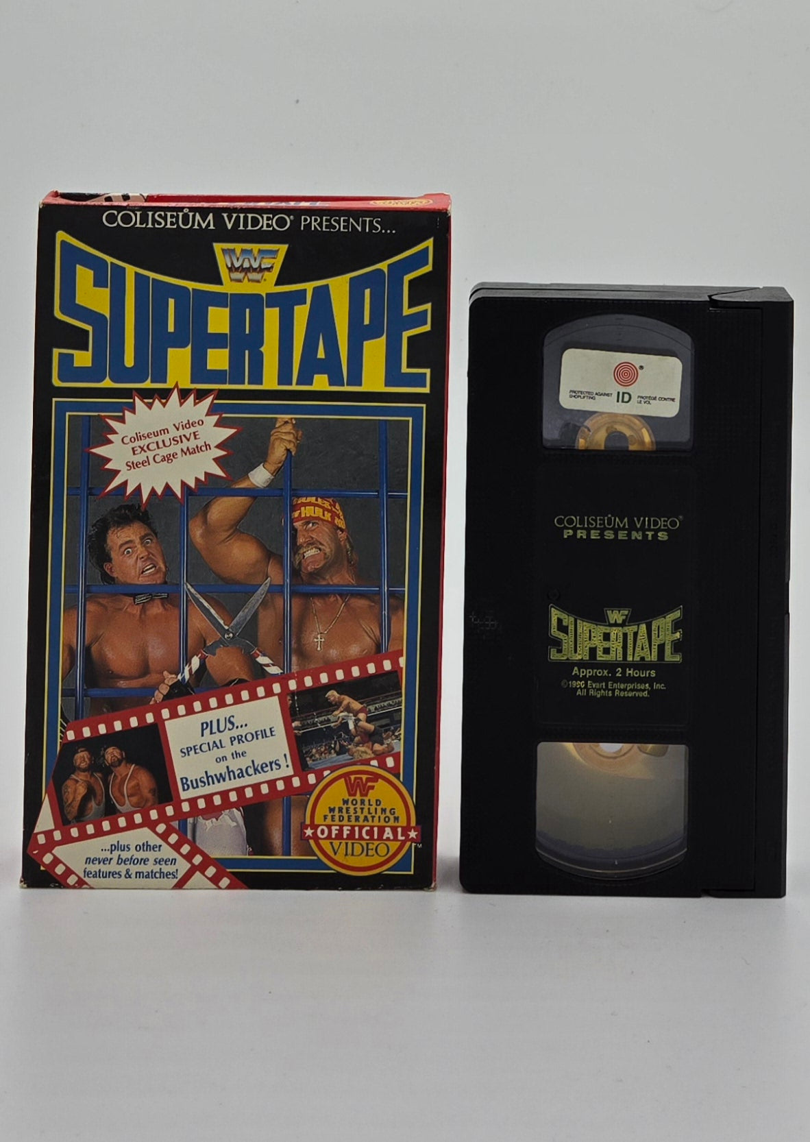 1990 WWF Supertape Exclusive Steel Cage Match Vintage VHS Tape