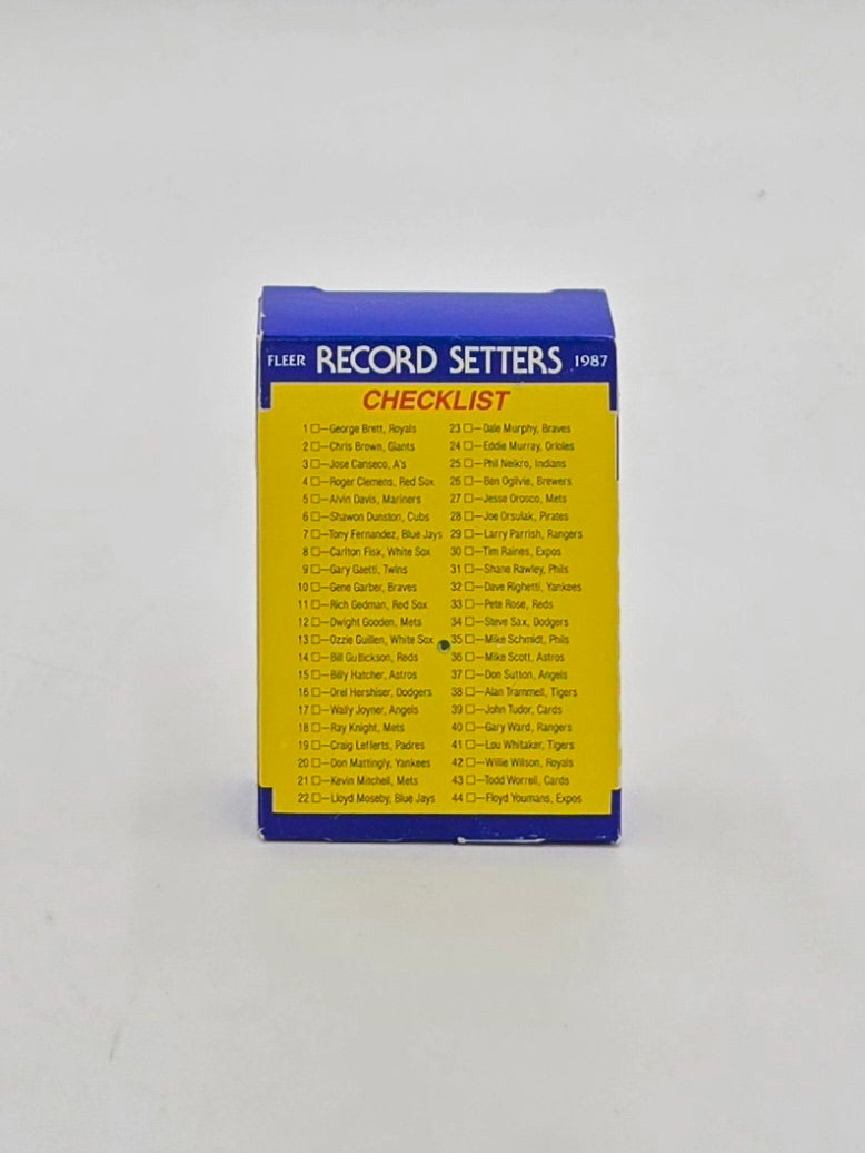 1987 Fleer Baseball Record Setters Limited Edition Card Set (44 Cards)