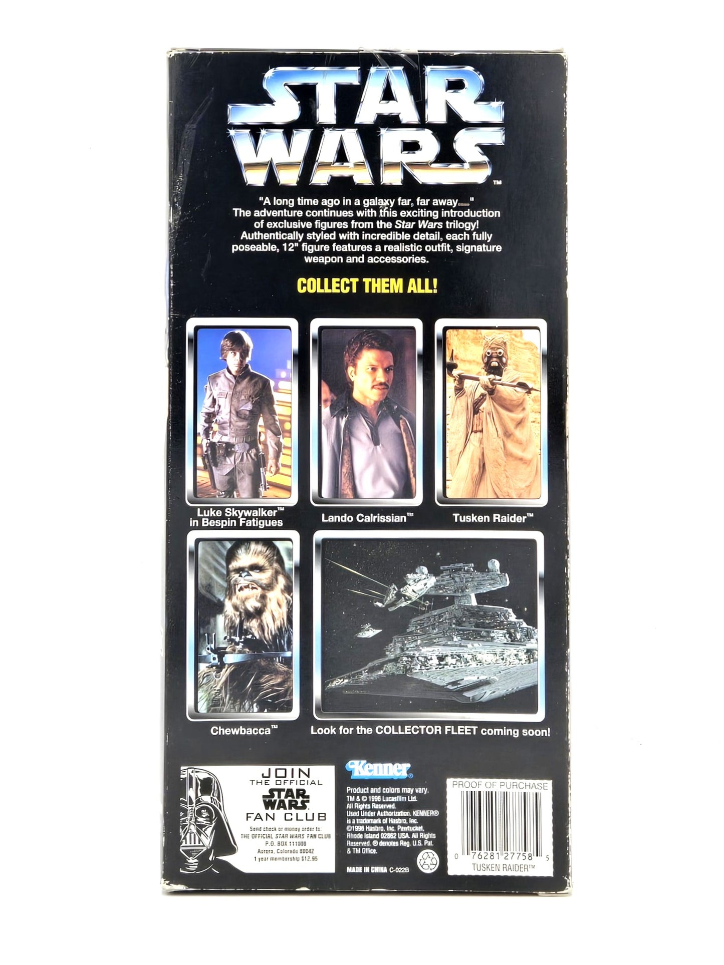1996 Kenner Star Wars Tusken Raider Collector Series Figure in Box