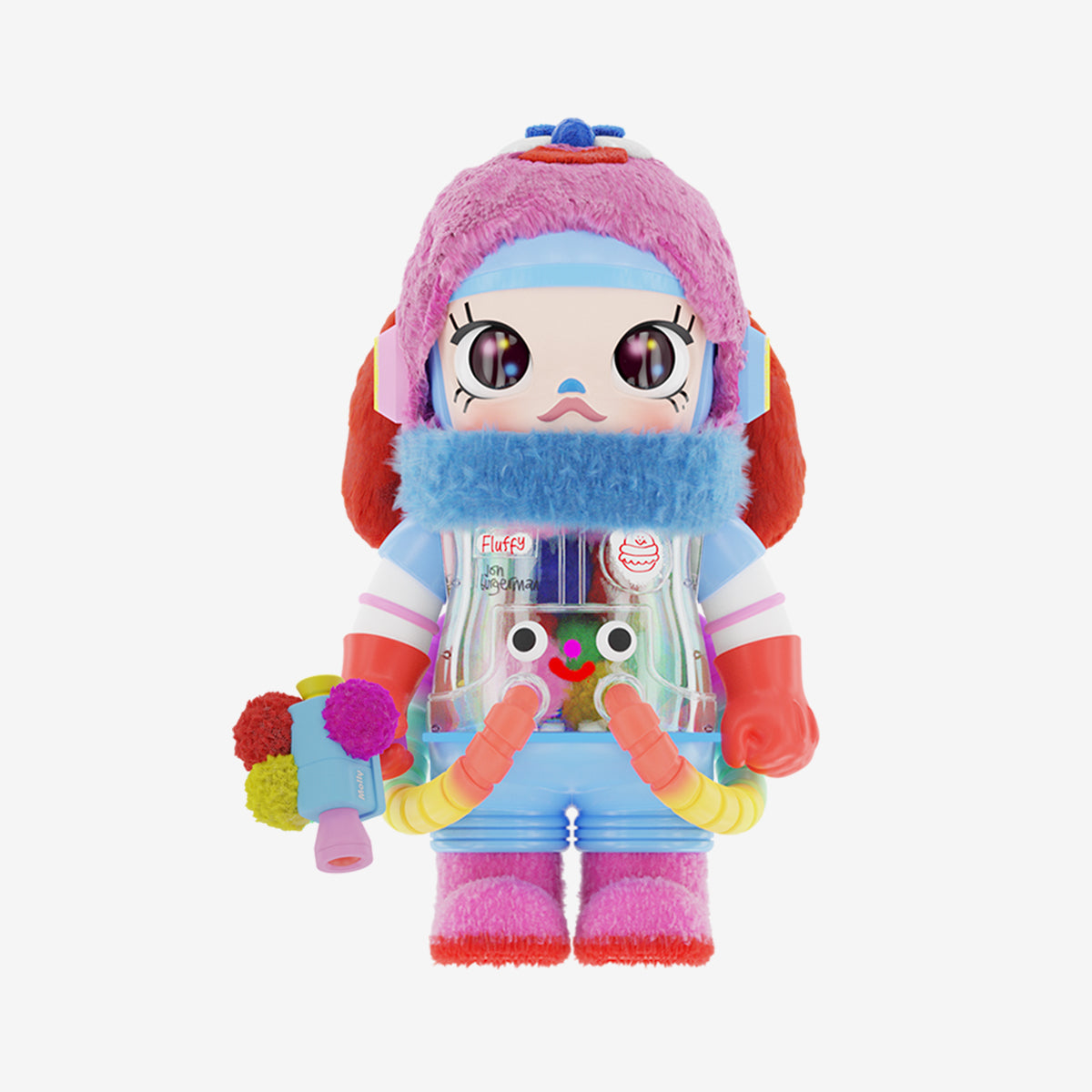 2025 Pop Mart Jon Burgerman Mega Space Molly "Fluffy" 13.5in Figure 400%