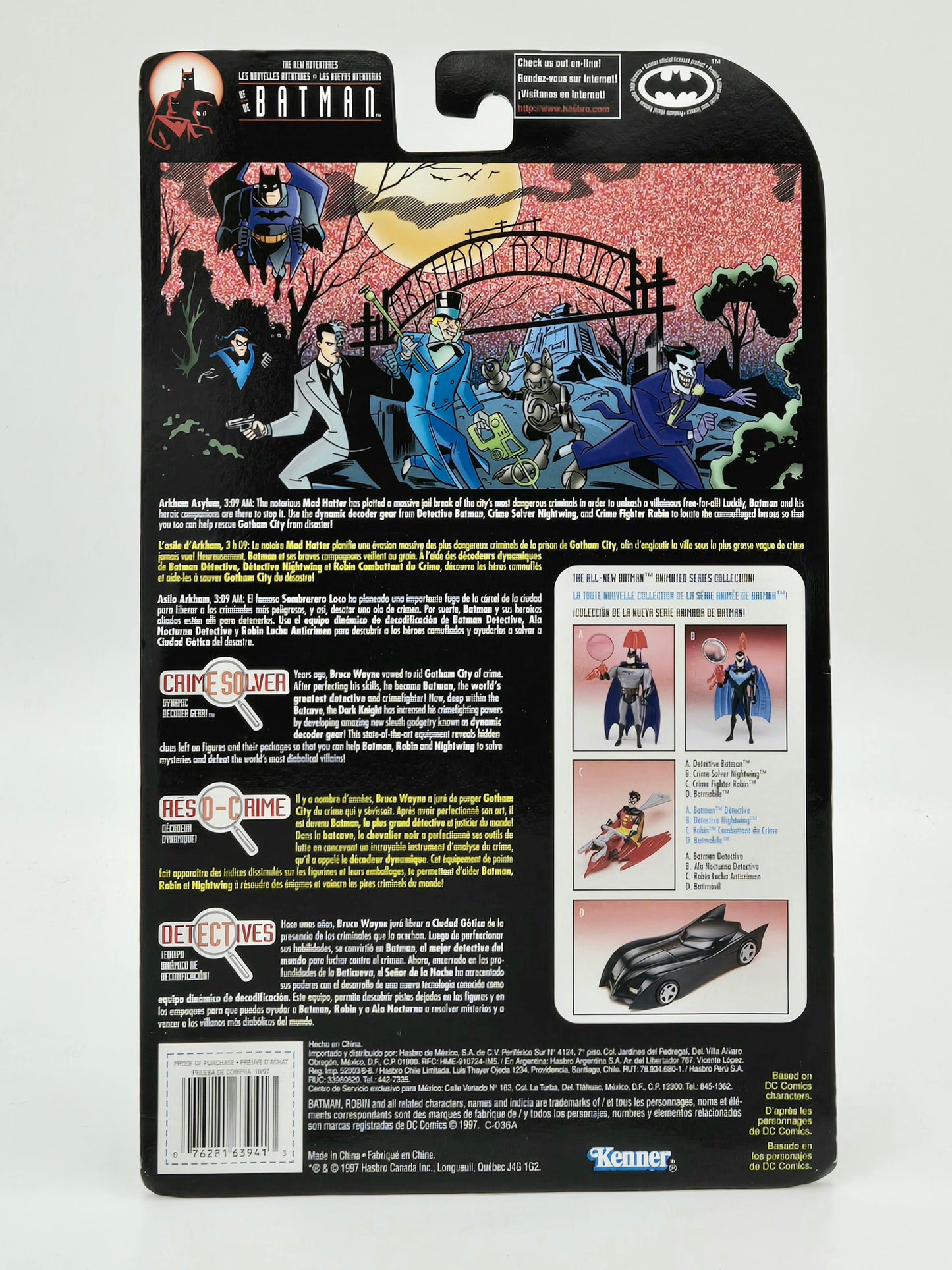 1997 Hasbro Kenner The New Adventures of Batman The Mad Hatter Action Figure in Box