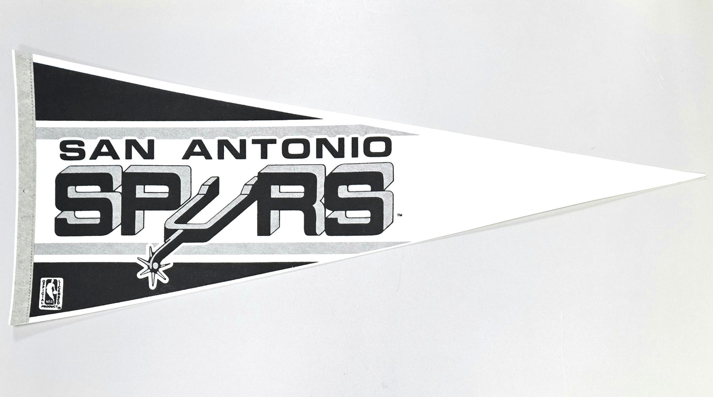 1980s San Antonio Spurs Official NBA National Basketball Association Vintage Pennant Banner 12" x 30"