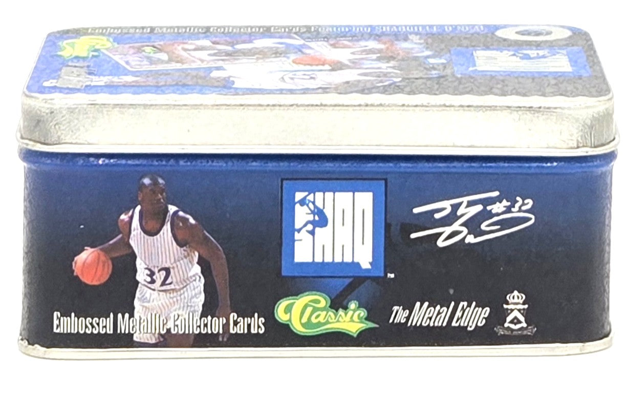 1994 Classic Shaq The Metal Edge Shaquille O'Neal Collector Set Tin (5 Embossed Metal Cards)