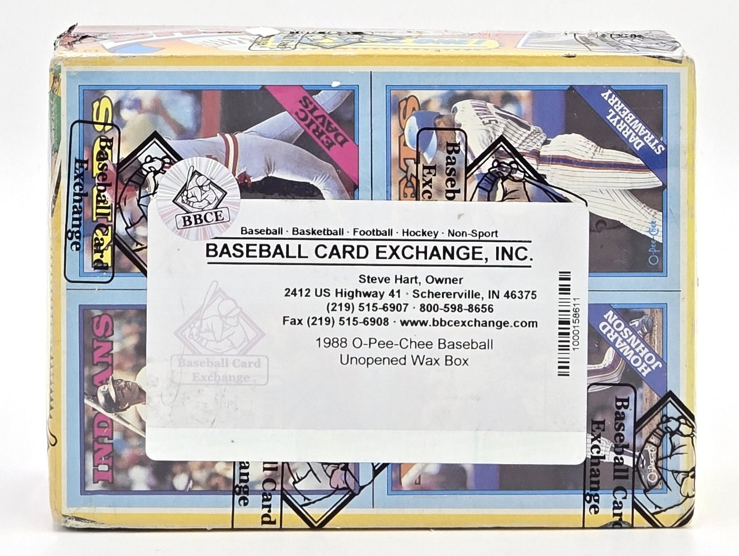1988 OPC O-Pee-Chee MLB Baseball Wax Box (48 Packs) BBCE Authenticated Box Bottom Set #3