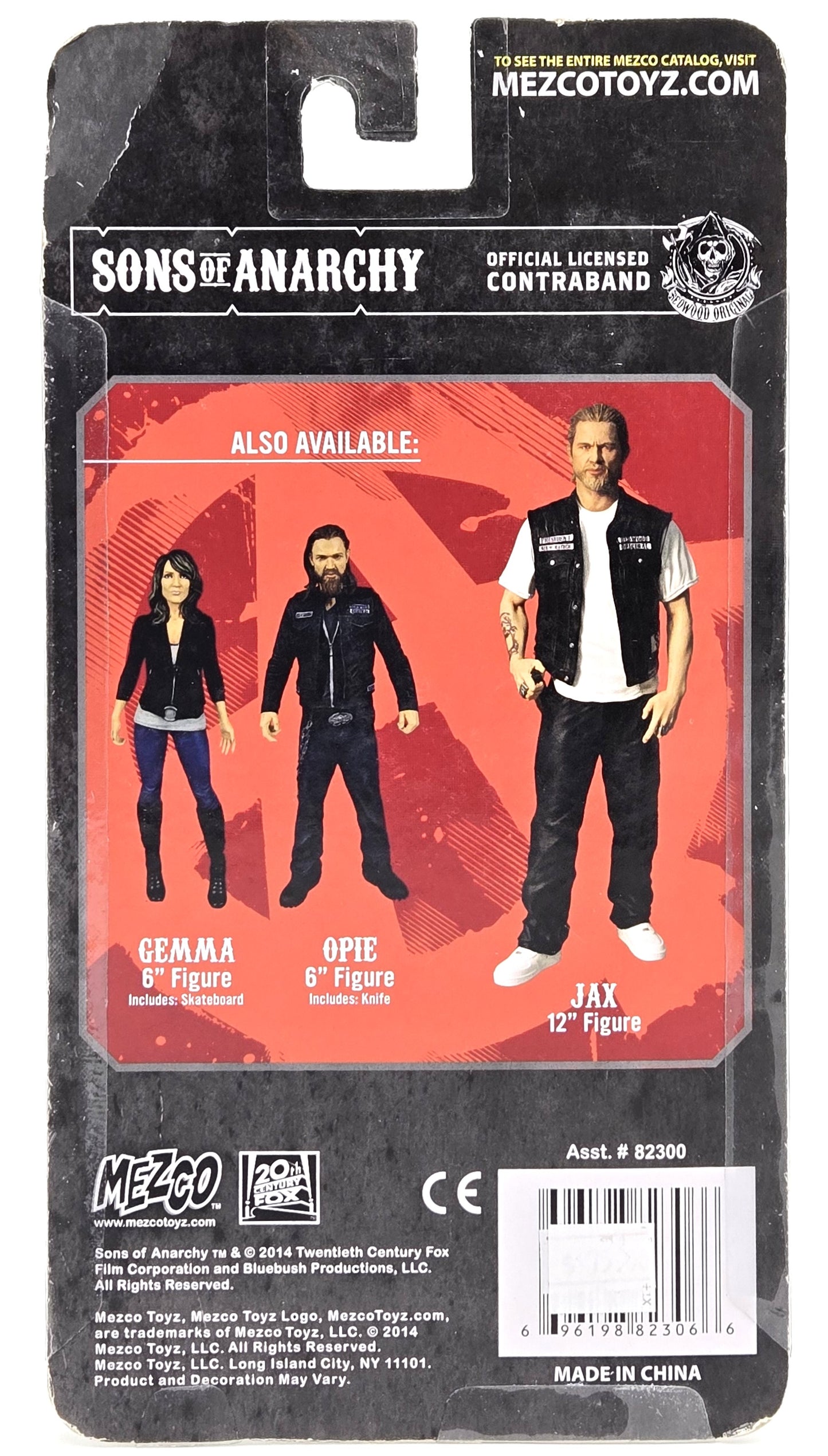 2014 Mezco Toys Sons of Anarchy Collectible Figure Set of 4 - Clay, Gemma, Jax, Opie