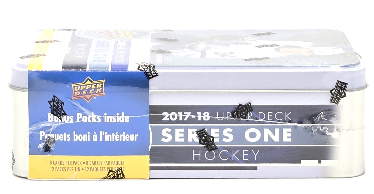 2017/18 Upper Deck Series One Hockey Cards Tin Box (12 Packs)