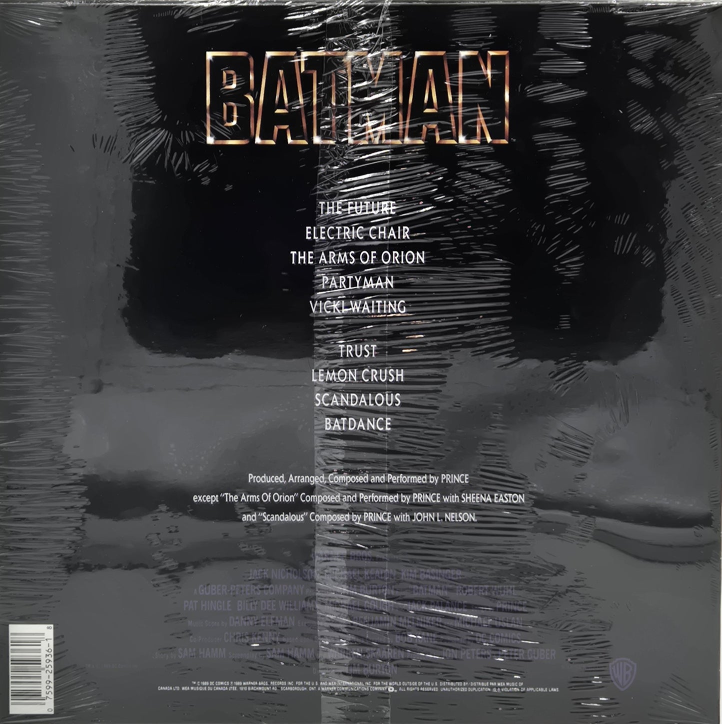 1989 Prince Batman Original Motion Picture Soundtrack Vintage Vinyl Album Factory Sealed w/ Hype Sticker