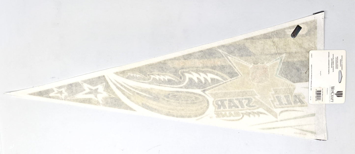 1999 Tampa Bay NHL Hockey All-Star Game Vintage Felt Pennant Banner 12" x 30"