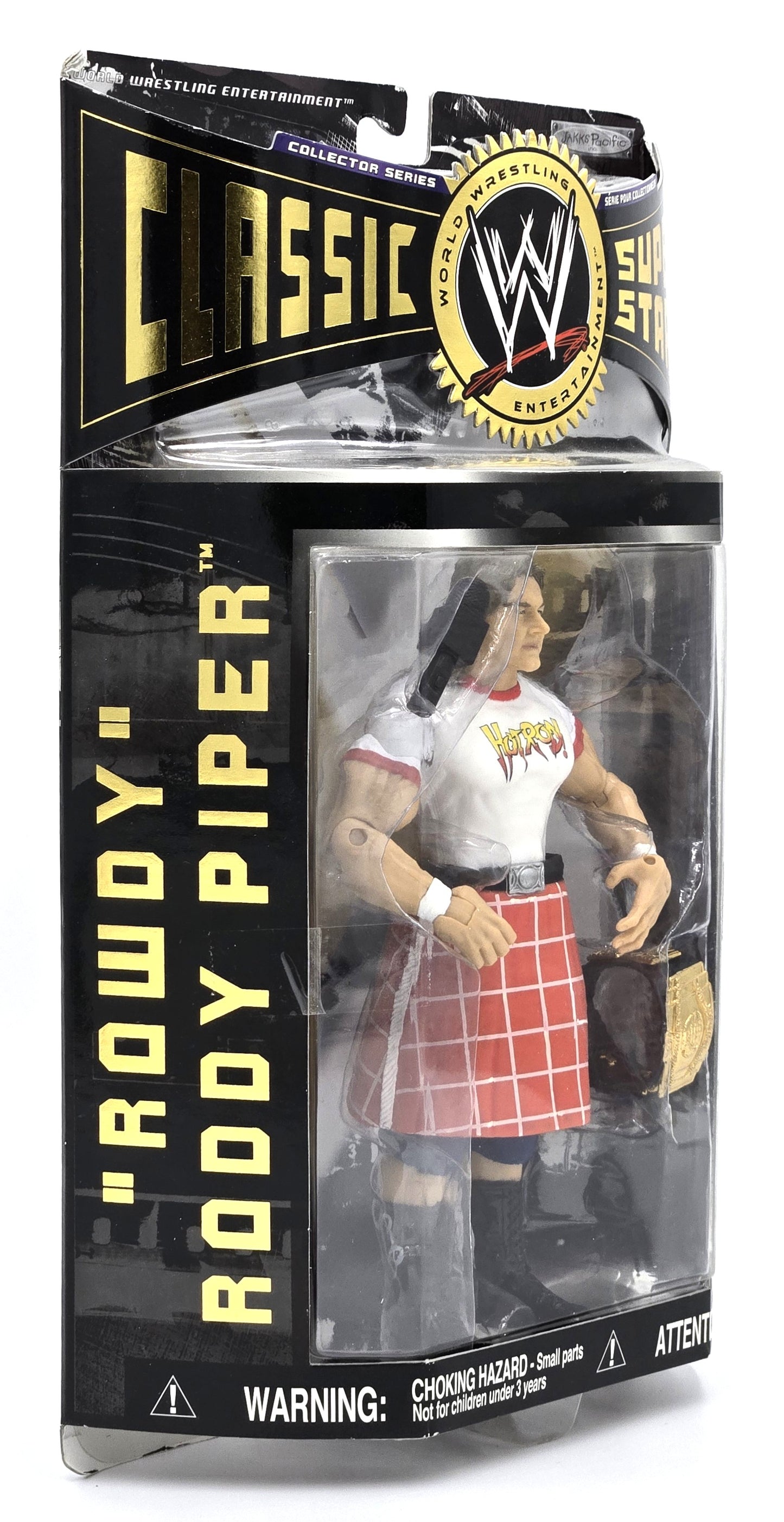 2004 Jakks Pacific WWE Classic Super Stars "Rowdy" Roddy Piper Series 4 7in Figure