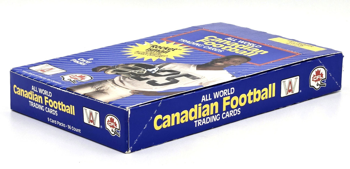1991 AW Sports All World Canadian Football Card Wax Box (36 Count) Rocket Ismail Rookie