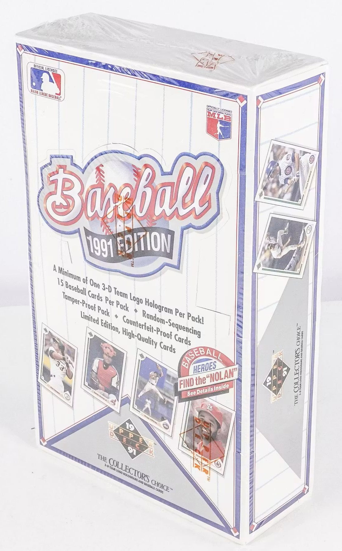 1991 Upper Deck Baseball Card Wax Box (36 Packs) Sealed Possible Michael Jordan Rookie