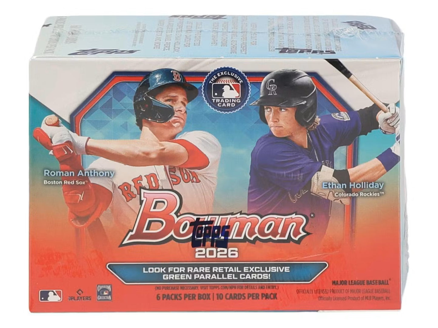 2026 Topps Bowman MLB Baseball Card Blaster Box (6 Packs)