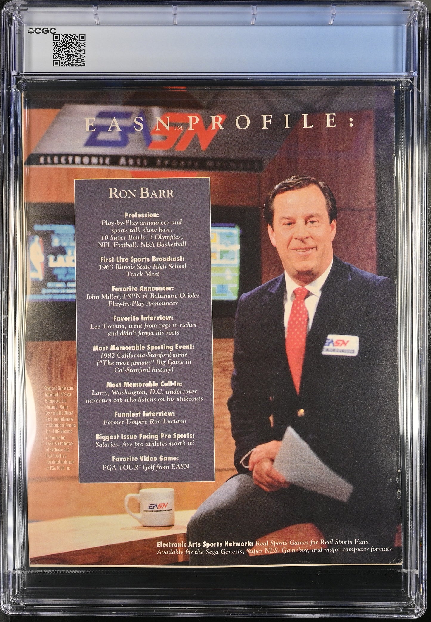 1992 Inside EASN #v1 #1 Graded Magazine CGC 9.0 Newsstand Michael Jordan Cover POP 1