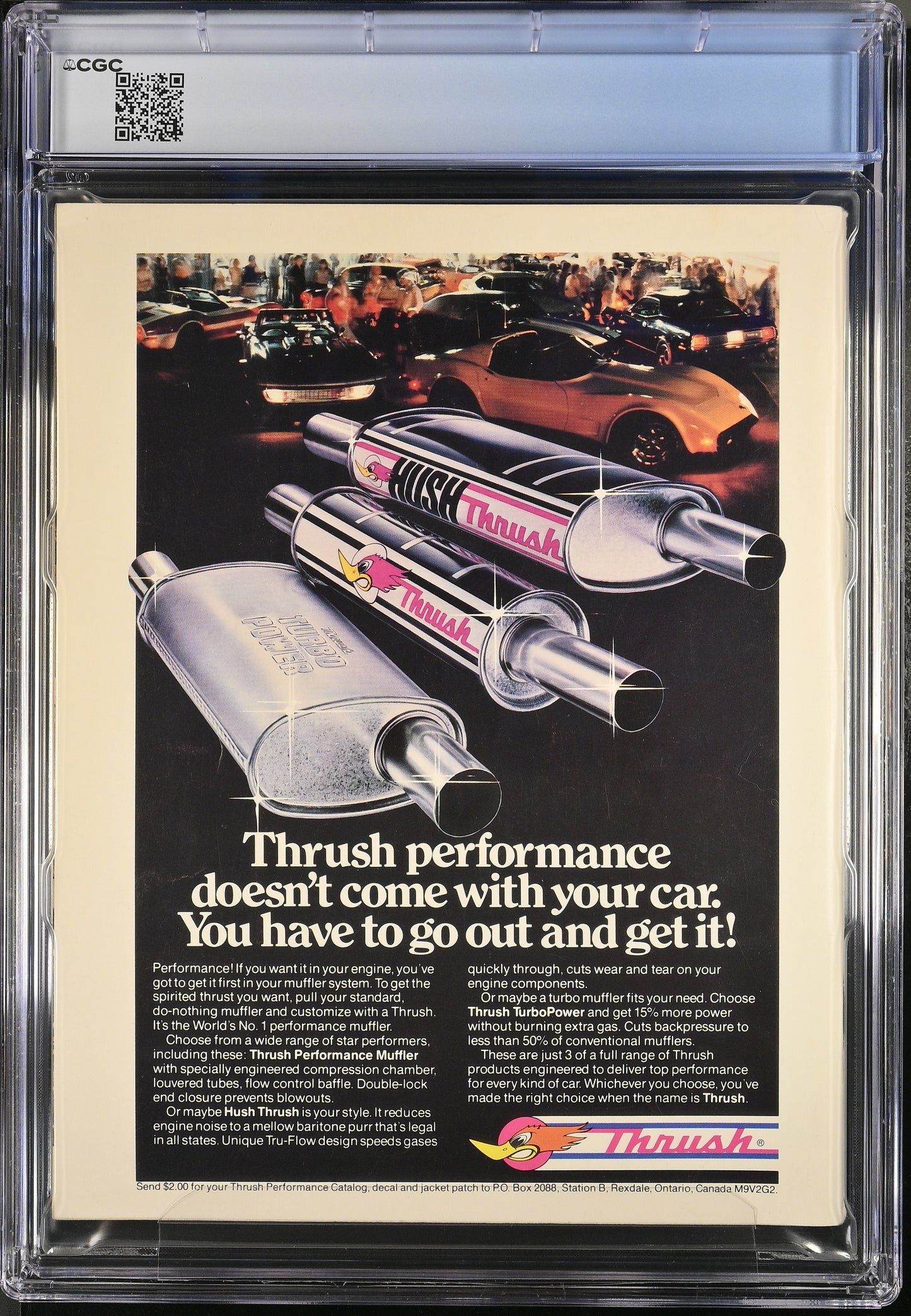 1982 Hot Rod Show World Annual Graded Magazine CGC 9.0 Newsstand "The General Lee" Cover Top POP 1
