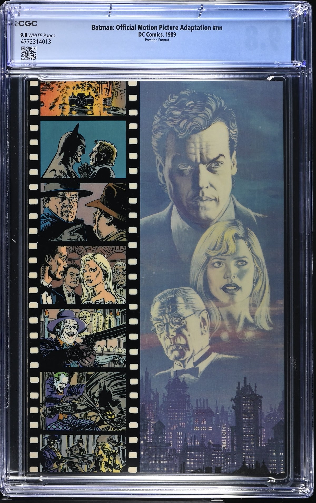 1989 DC Batman: Official Motion Picture Adaptation Graded Comic Book CGC 9.8 Prestige Format Variant