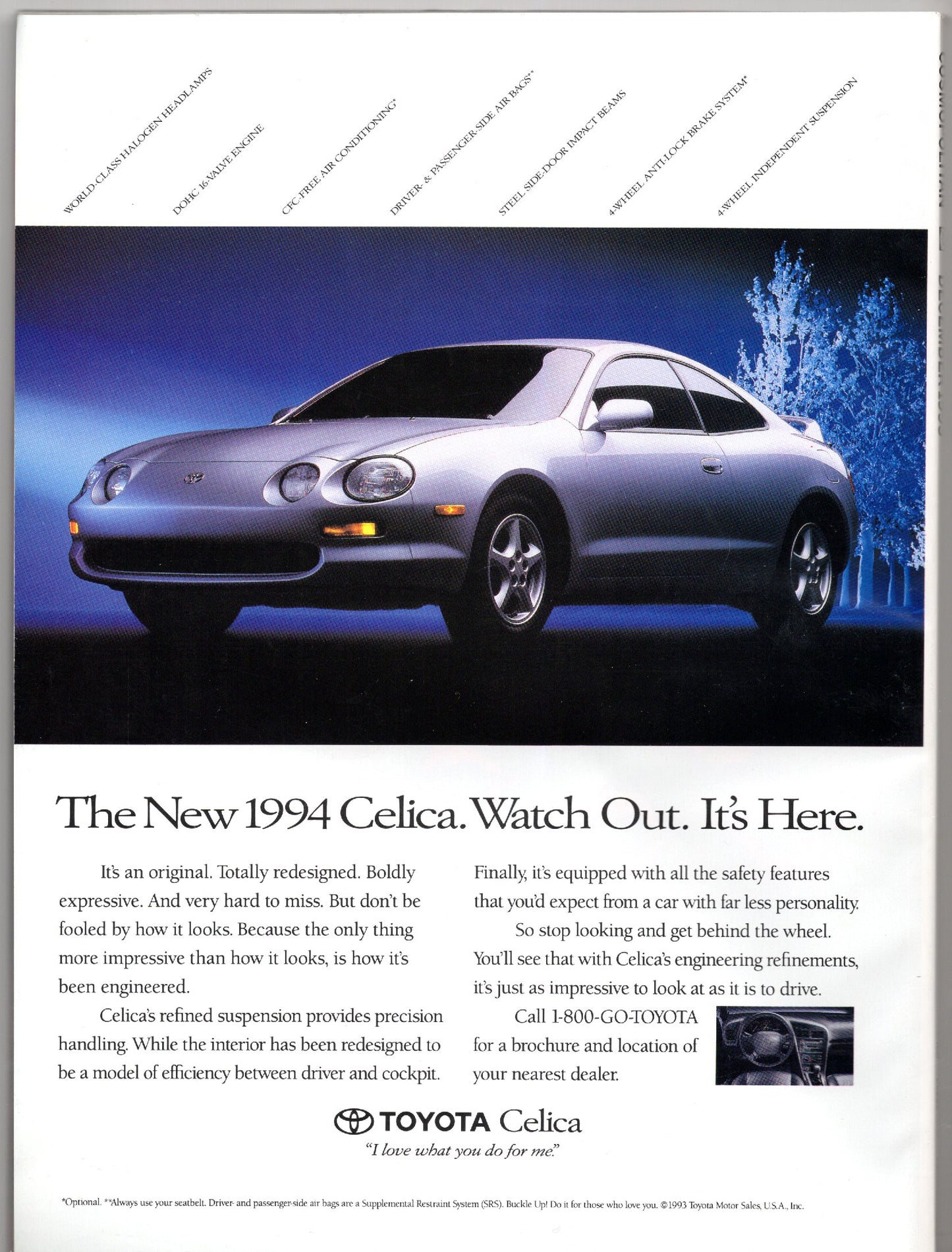 Cosmopolitan Monthly Vintage Magazine (December 1993) Claudia Schiffer Cover