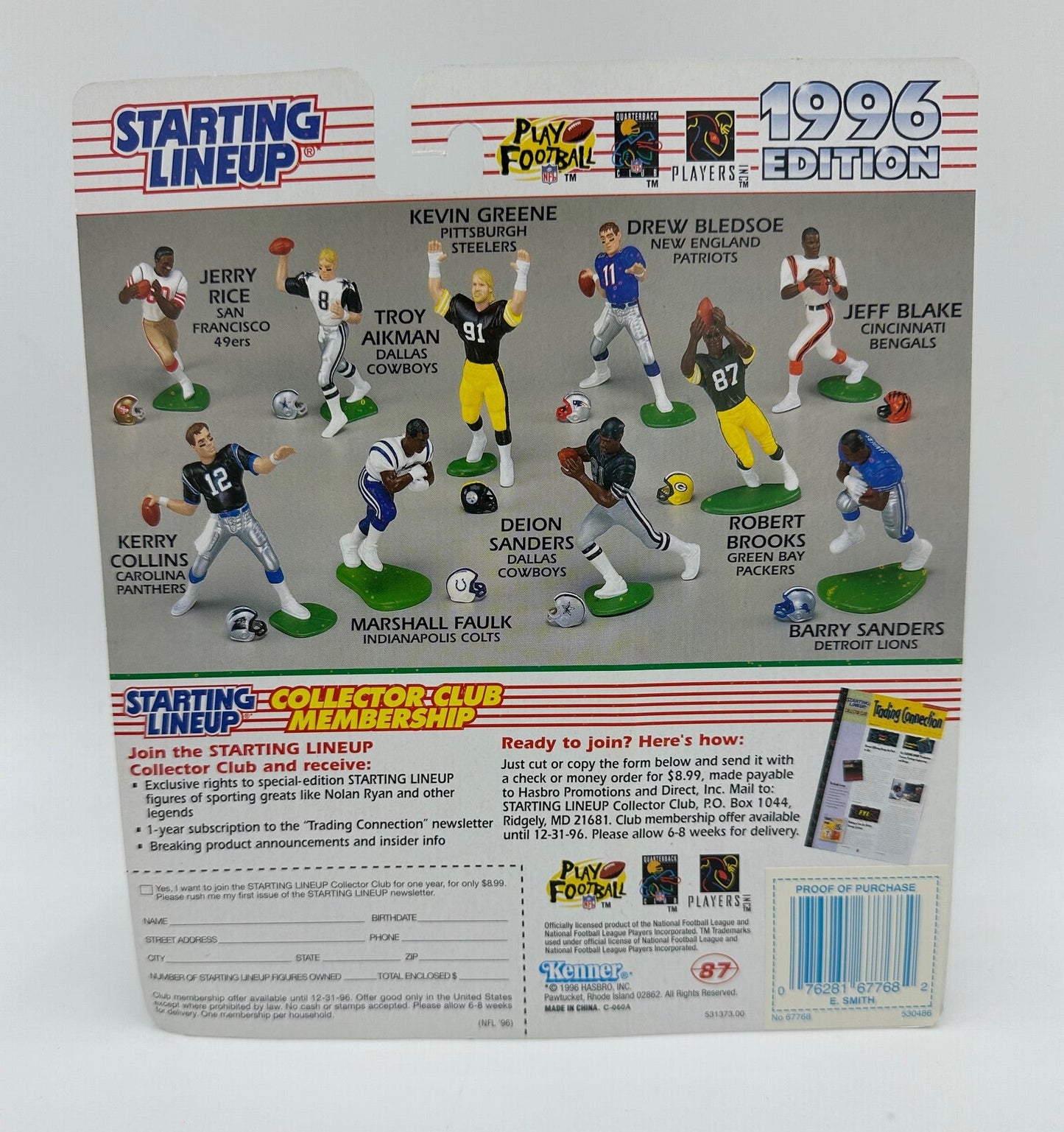 1996 Kenner Starting Lineup Emmitt Smith 4-inch Action Figure Unopened