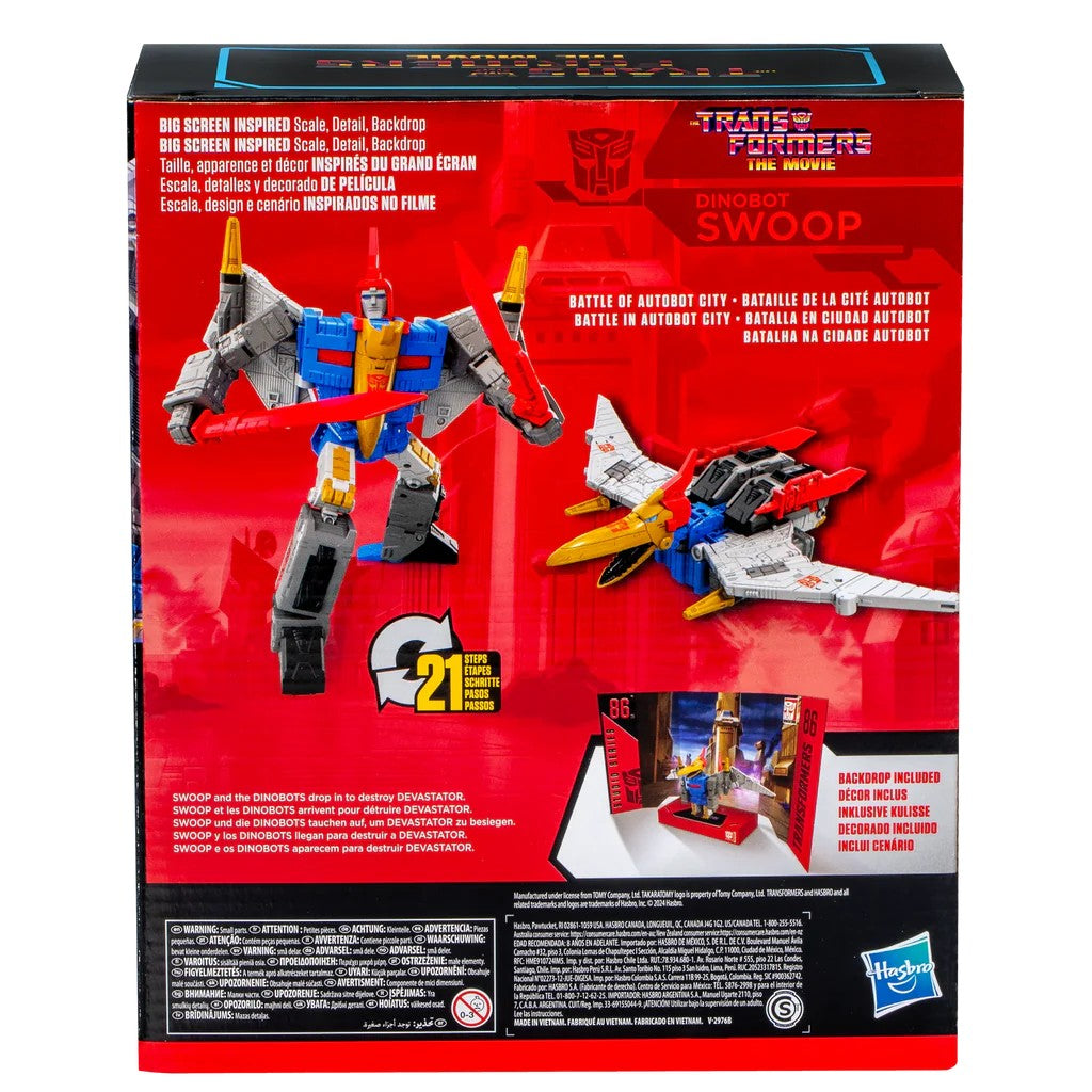 Hasbro Transformers: The Movie Generations Studio Series Leader Class Dinobot Swoop Figure in Box