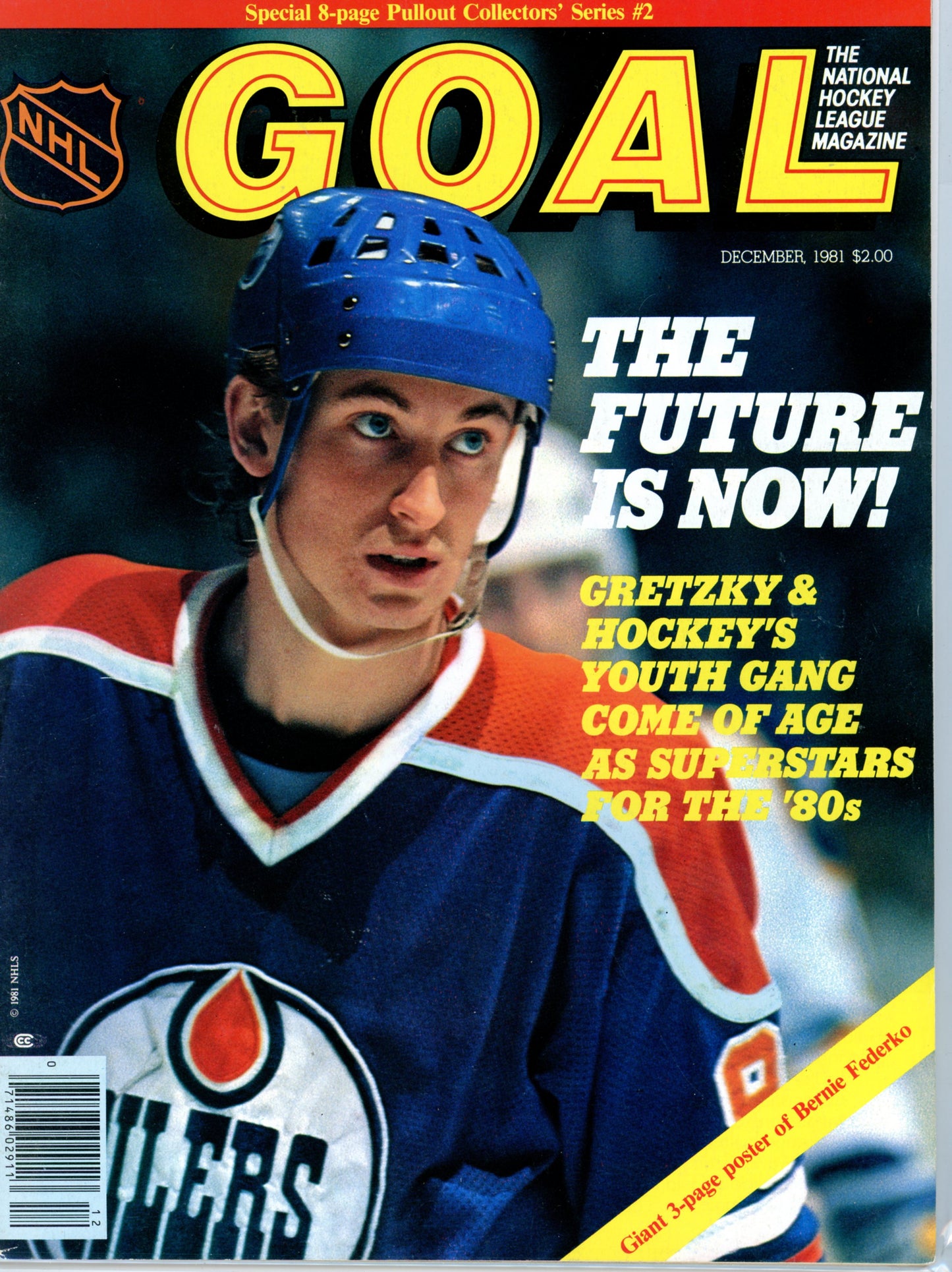 GOAL (December 1981) Vintage Hockey Magazine Gretzky Cover