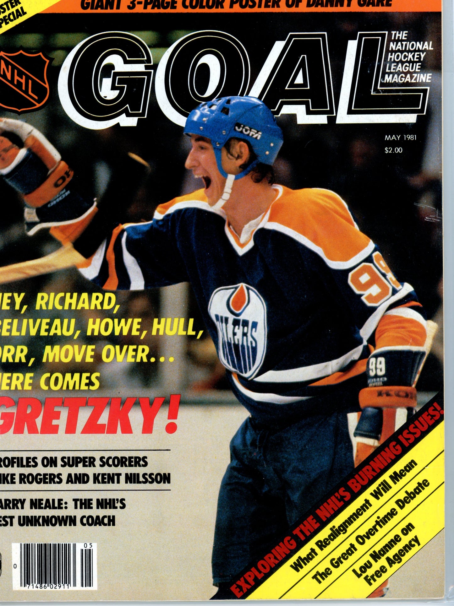 GOAL (May 1981) Vintage Hockey Magazine Gretzky Cover