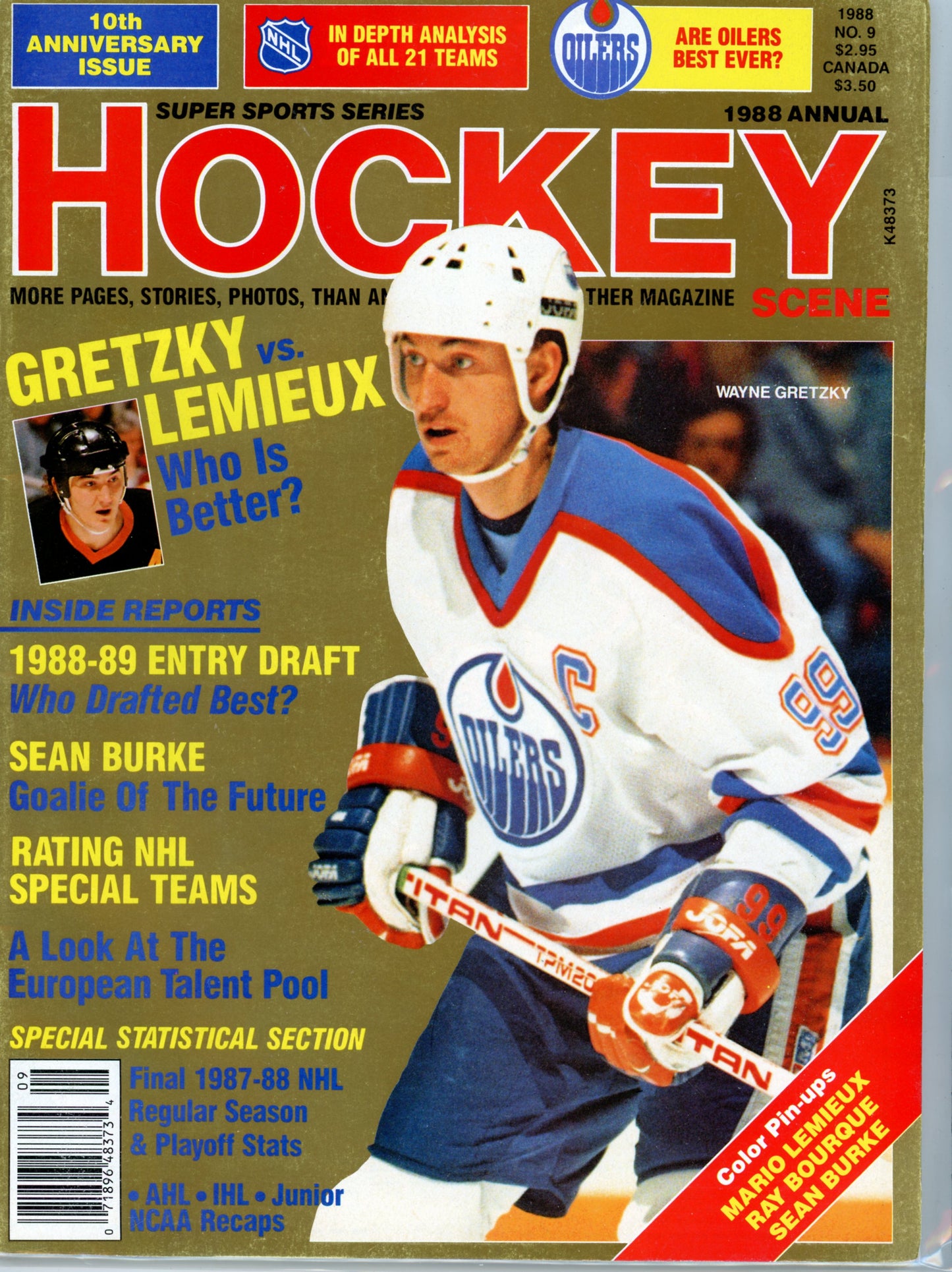 Hockey Scene 1988 Annual Vintage Hockey Magazine Gretzky vs. Lemieux