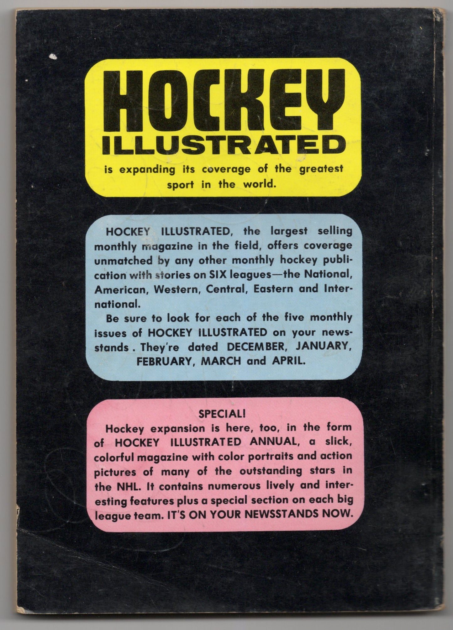 1964/65 Complete Sports Publications Inc. Hockey Illustrated Register Vintage Magazine