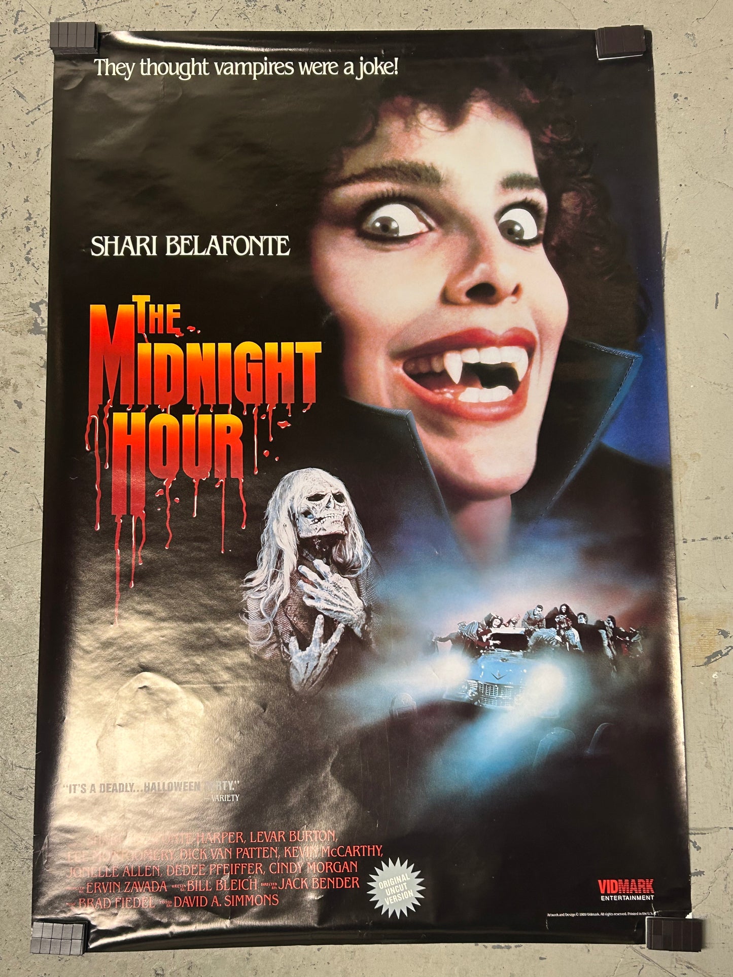 The Midnight Hour (1985) Original Vintage Movie Poster VG-EX Condition