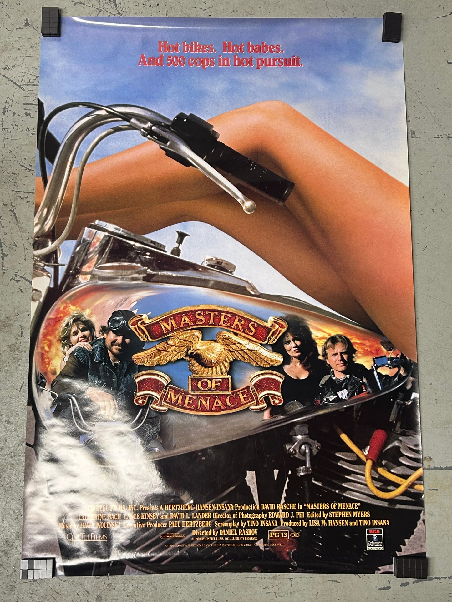 Masters of Menace (1990) Original Vintage Movie Poster VG-EX Condition