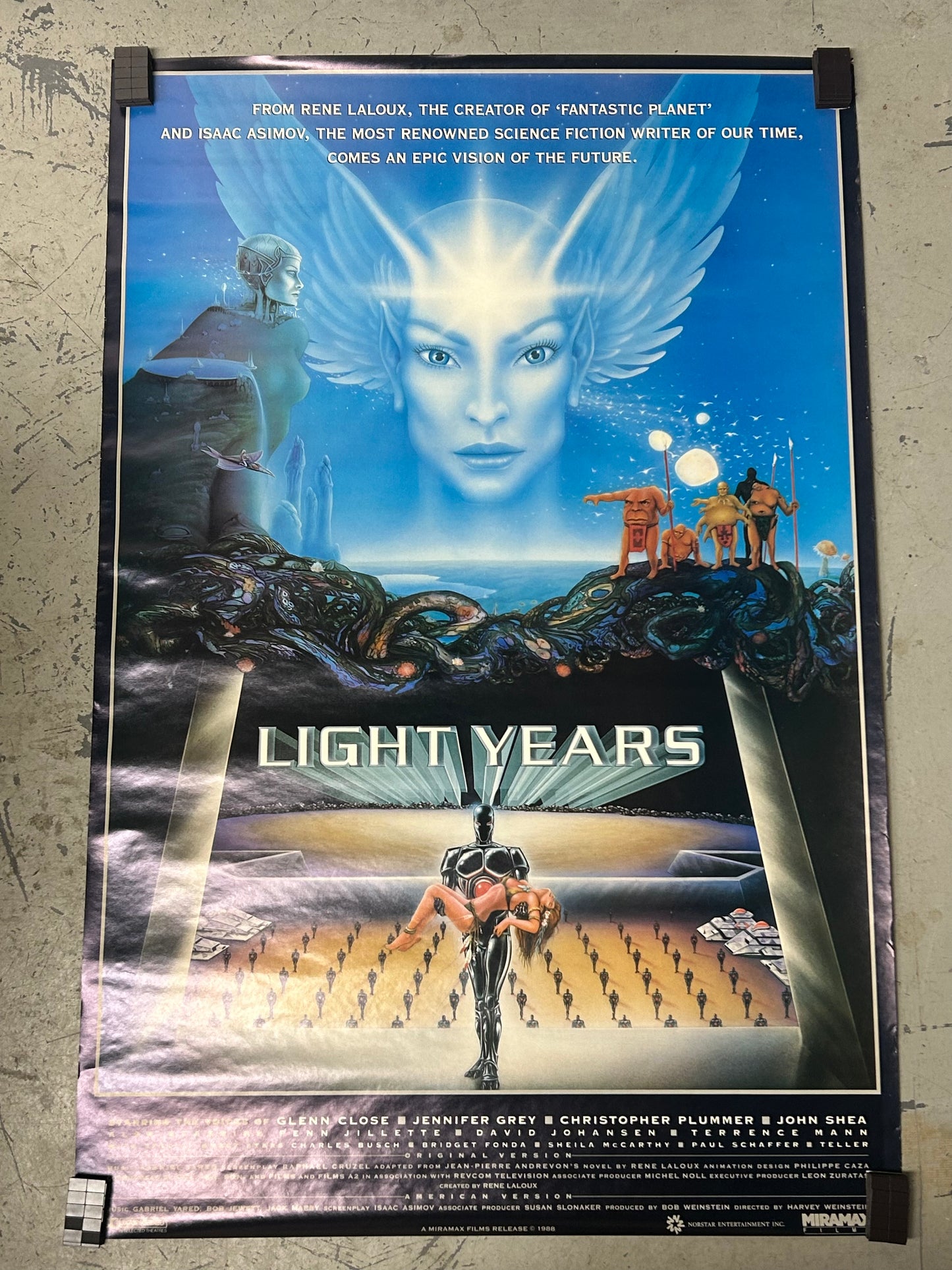 Light Years (1988) Original Vintage Movie Poster VG-EX Condition