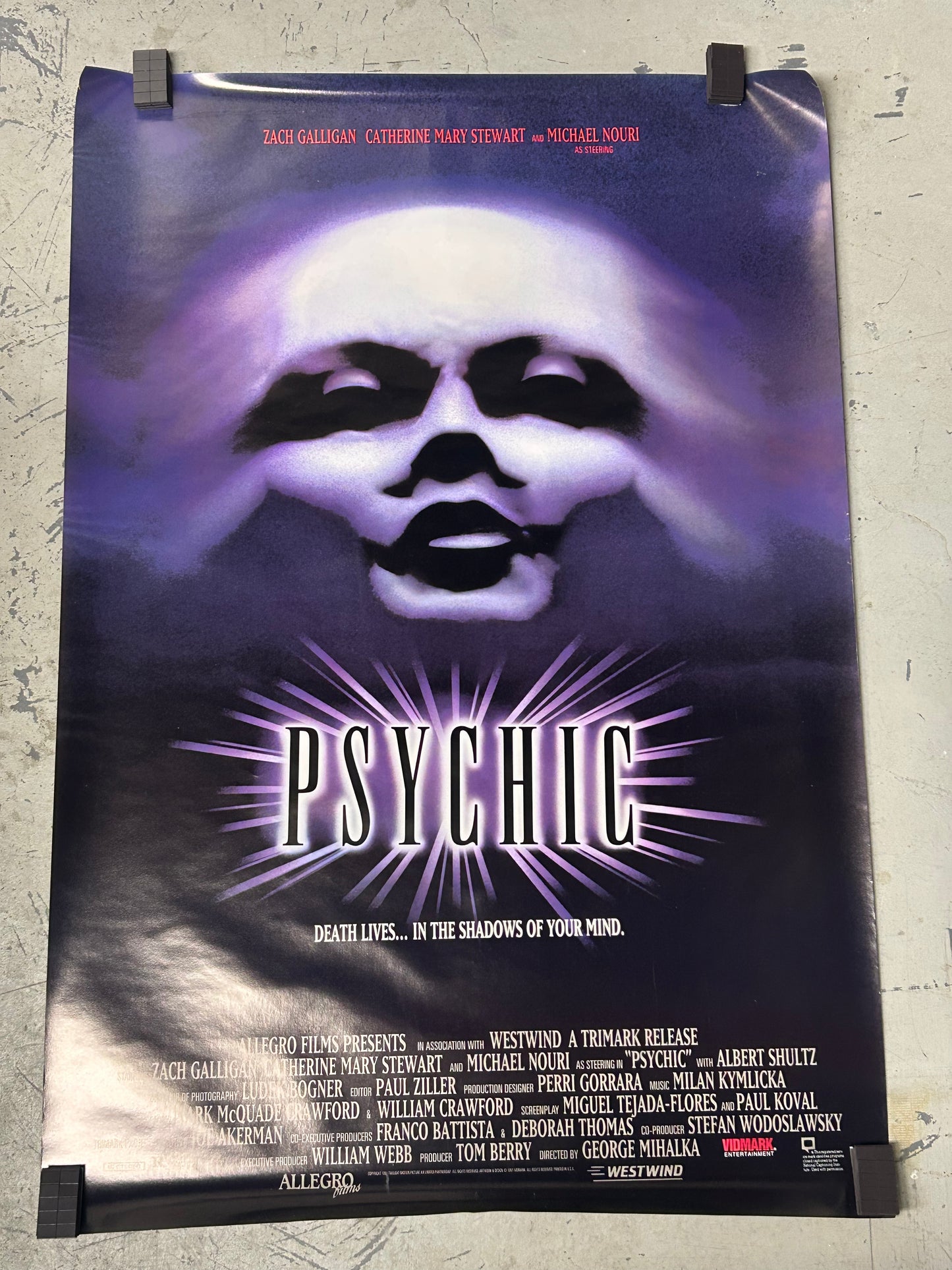 Psychic (1977) Original Vintage Movie Poster VG-EX Condition