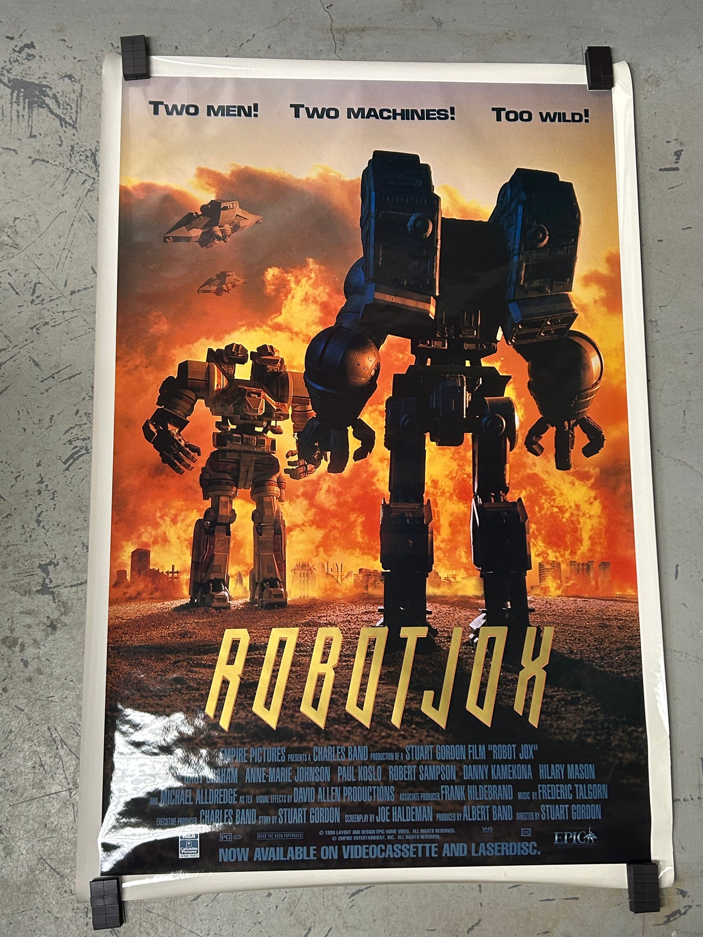 Robot Jox (1990) Original Vintage Movie Poster VG-EX Condition