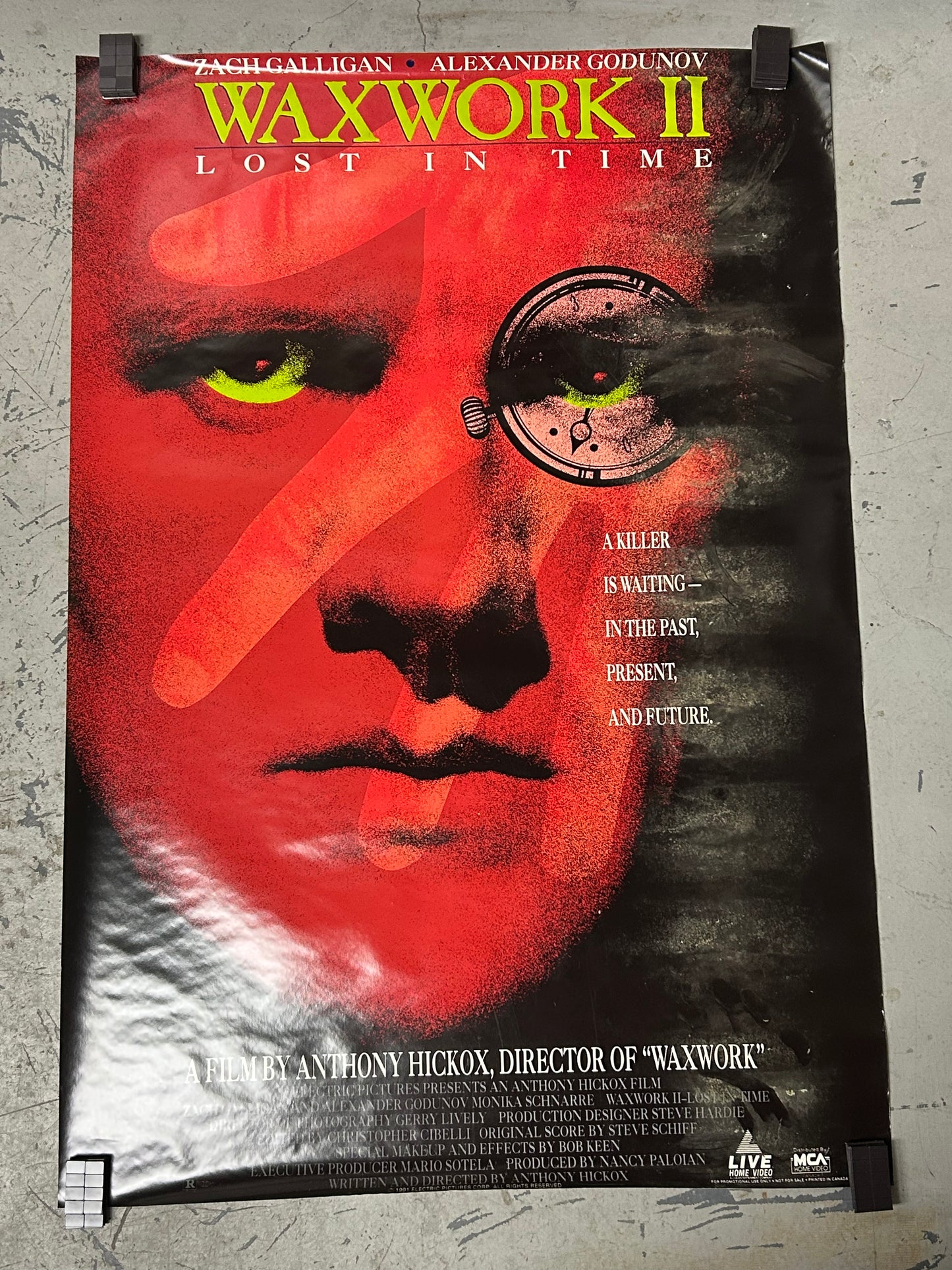 Wax Work II (1992) Original Vintage Movie Poster VG-EX Condition