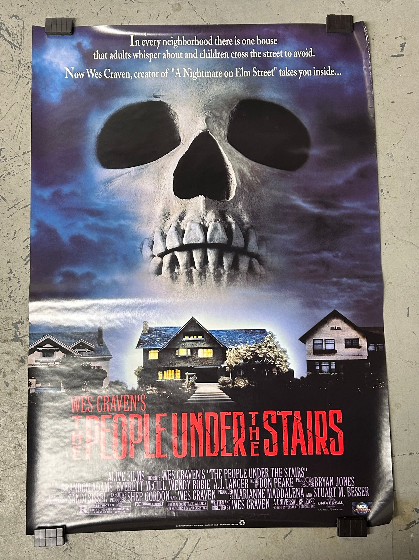 The People Under the Stars (1991) Original Vintage Movie Poster VG-EX Condition