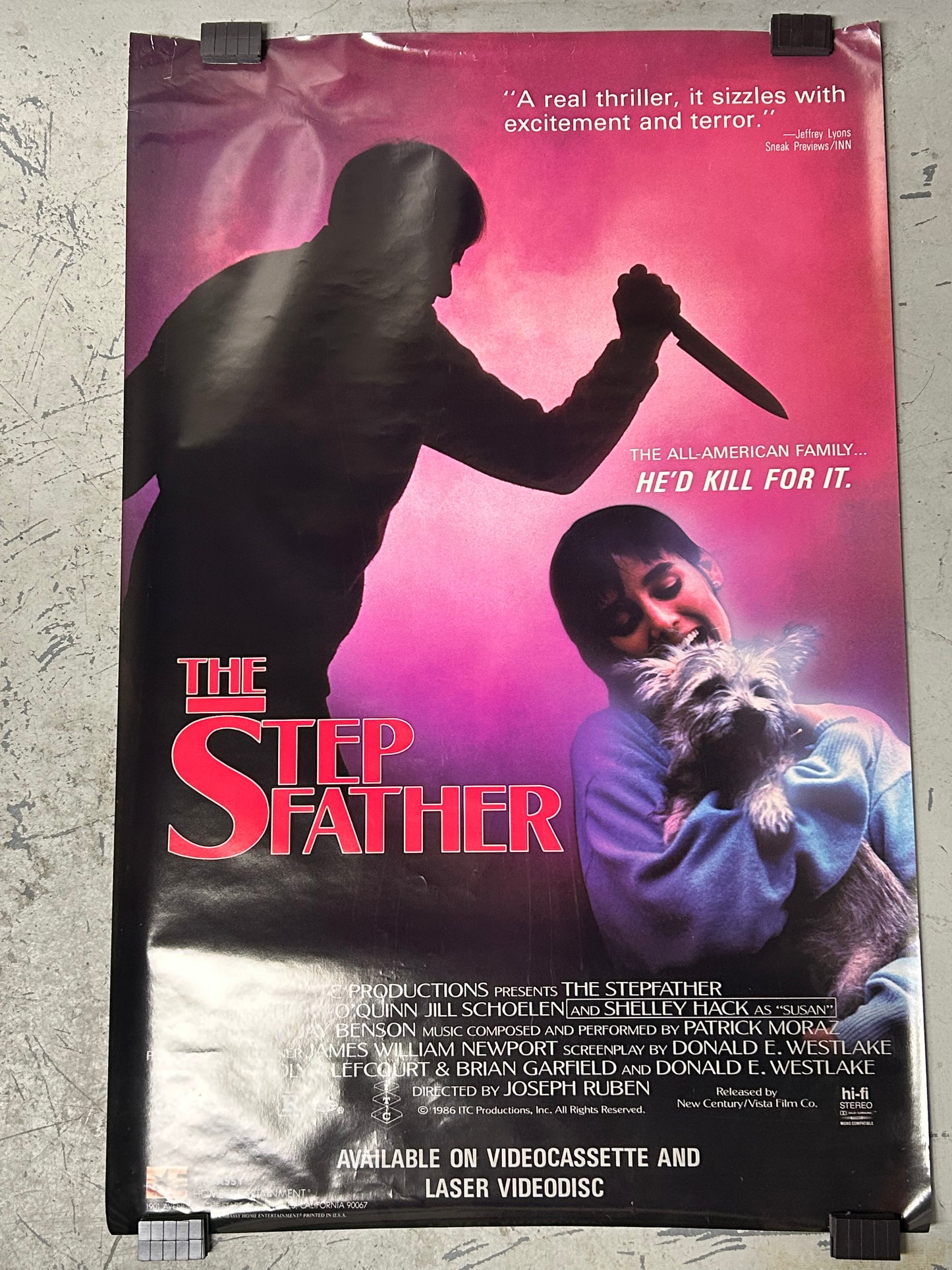 The Step Father (1987) Original Vintage Movie Poster VG-EX Condition