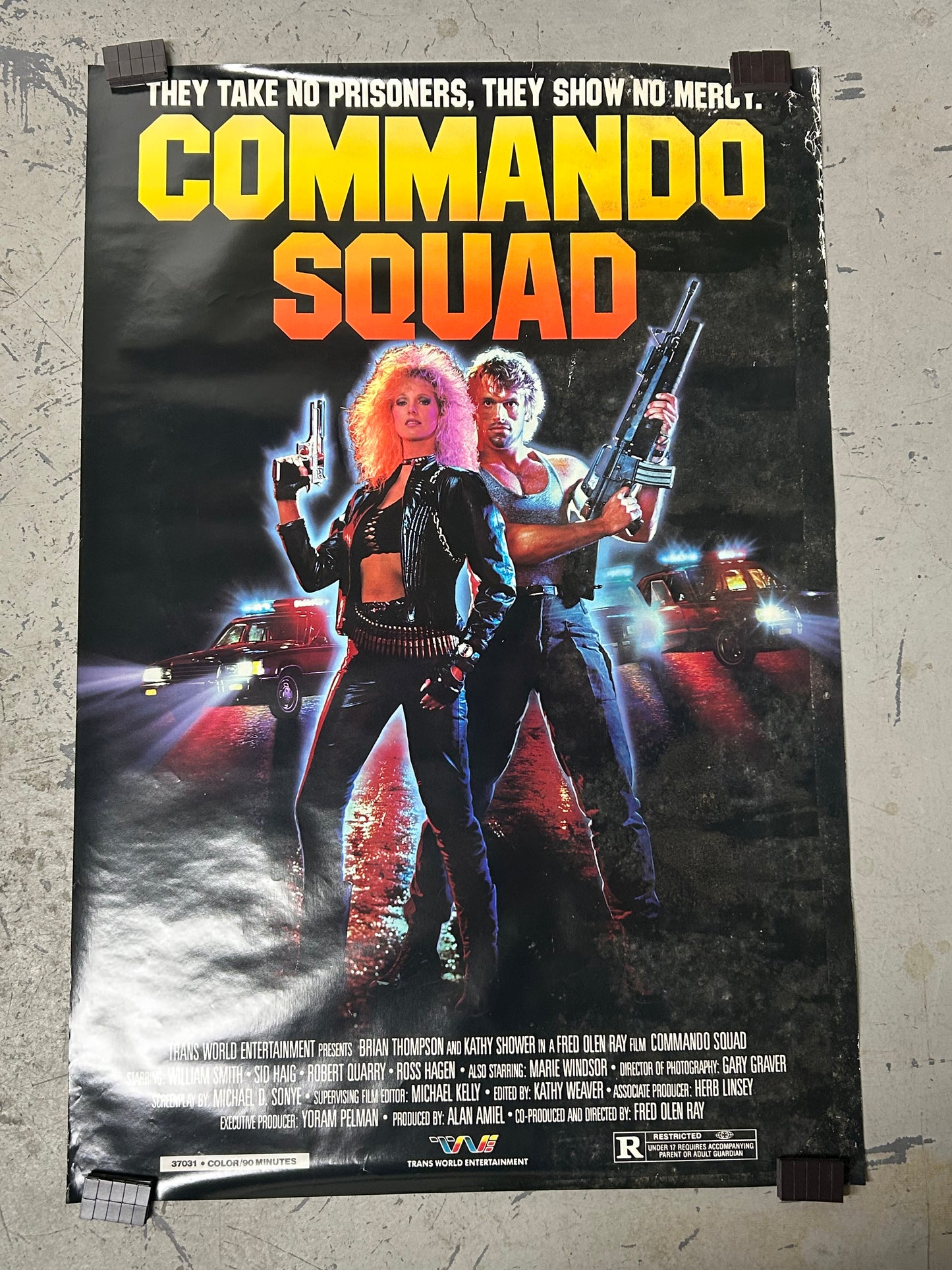 Commando Squad (1987) Original Vintage Movie Poster VG-EX Condition