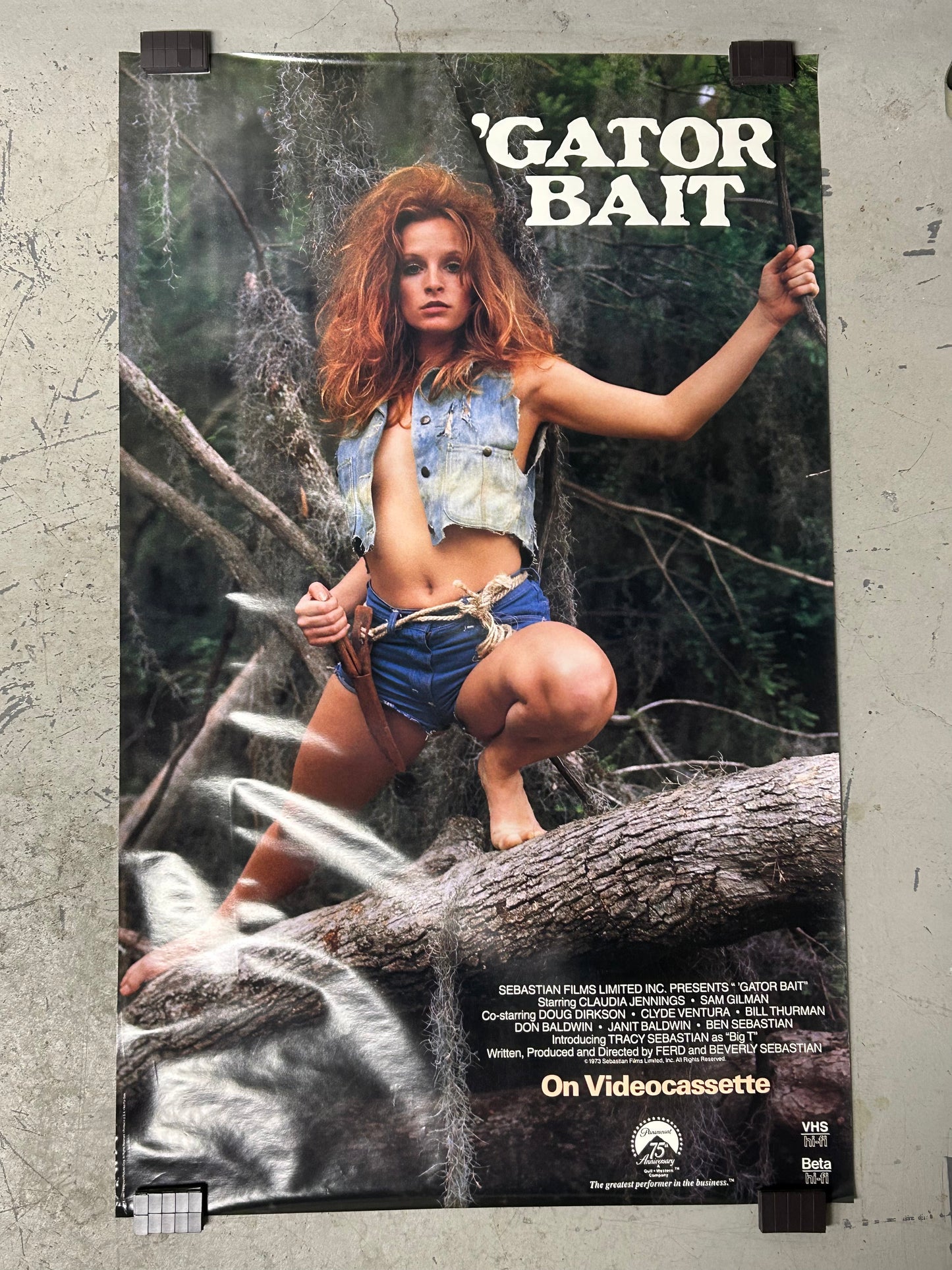 'Gator Bait (1987) Original Vintage Movie Poster VG-EX Condition