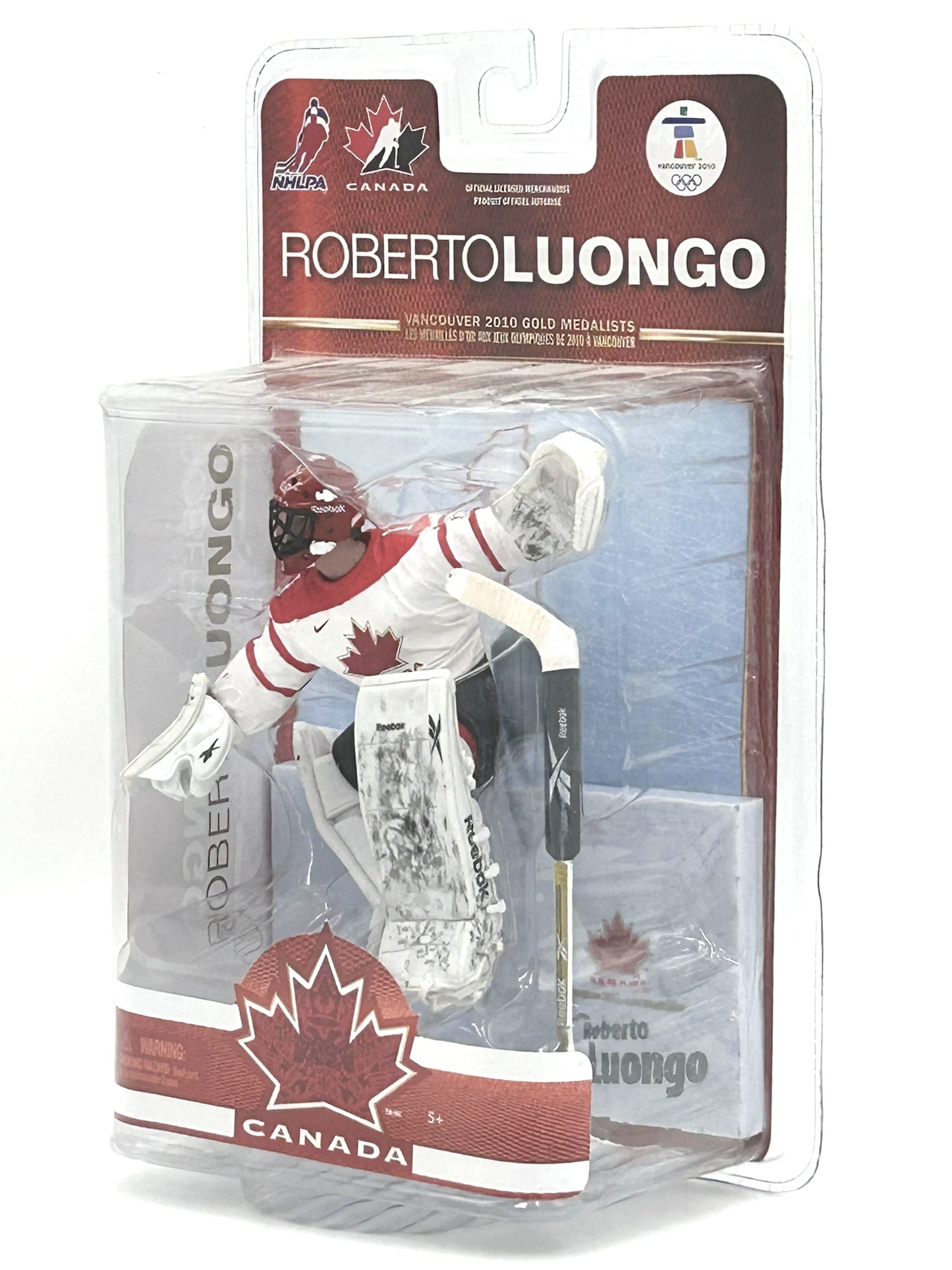 2010 Team Canada Vancouver Olympic Gold Medalists Roberto Luongo Vintage Hockey Figure