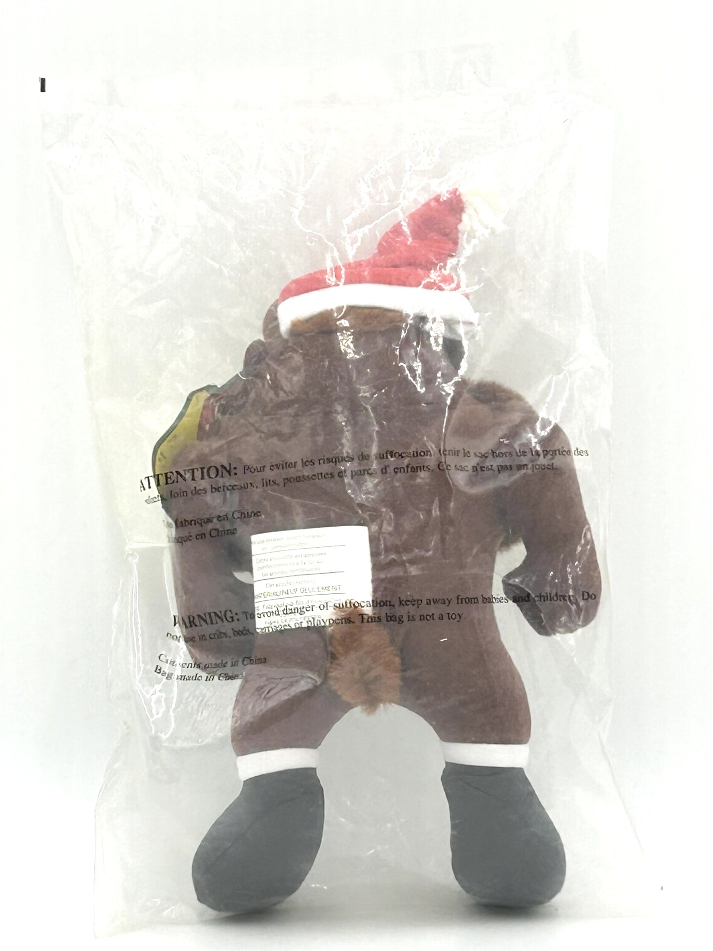 1992 McDonald's Happy Meal Looney Tunes Taz Christmas Sealed Vintage Plush
