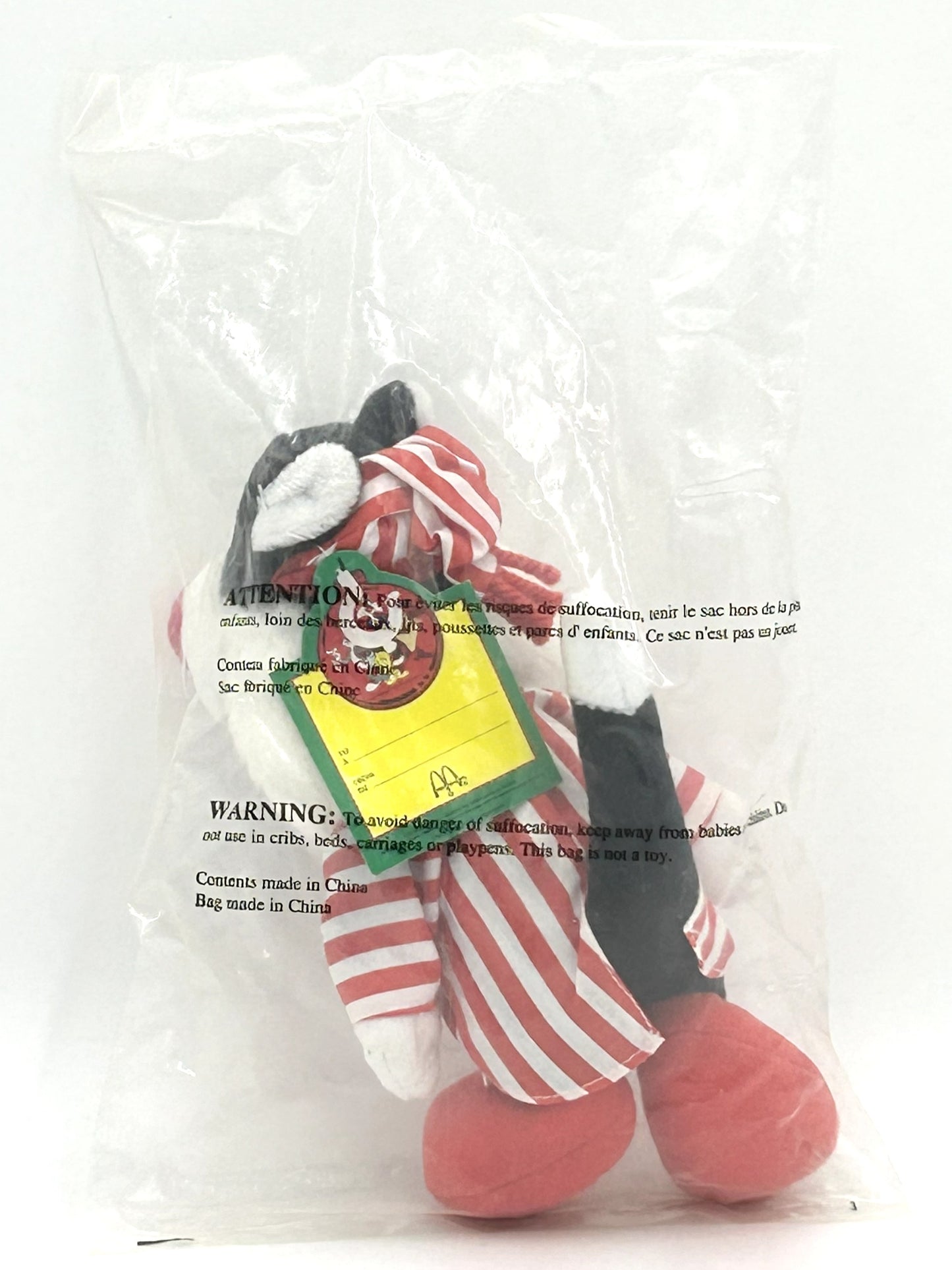 1992 McDonald's Happy Meal Looney Tunes Sylvester Christmas Sealed Vintage Plush