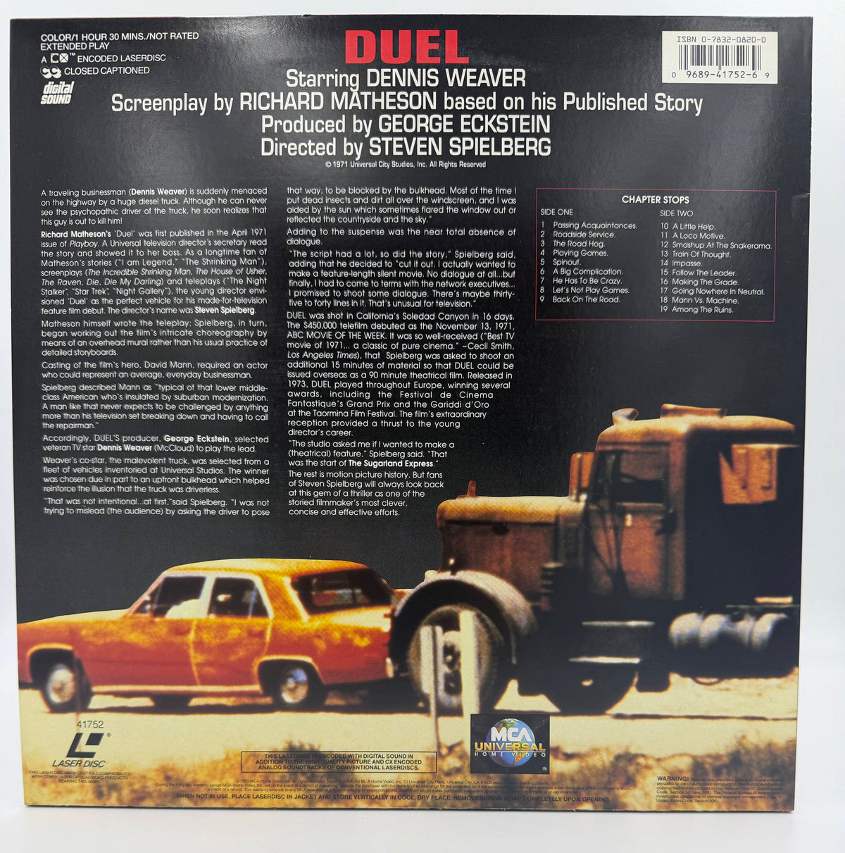 Duel (1971 / 1991) – Digital LaserDisc - EX