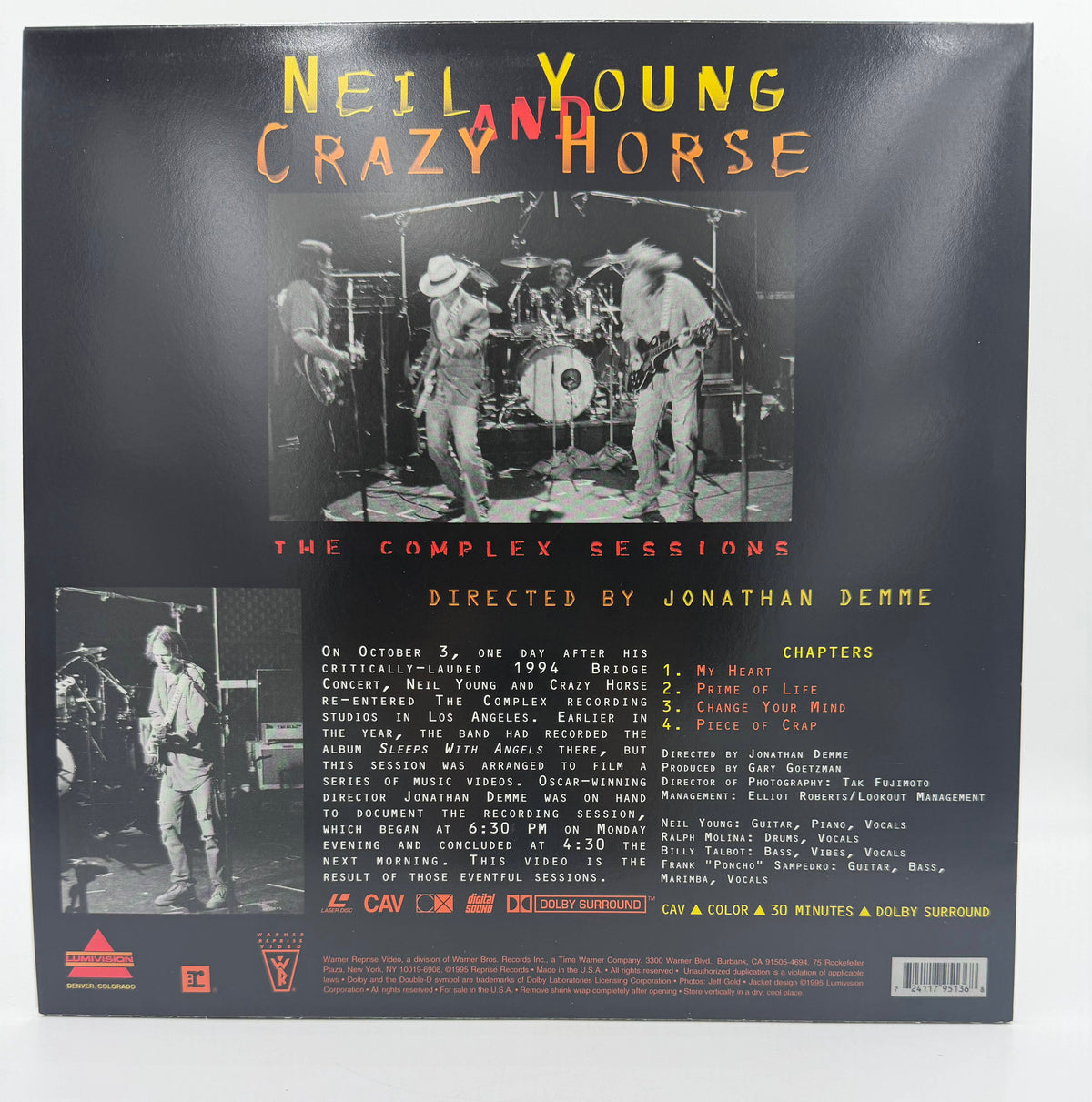 Neil Young and Crazy Horse - The Complex Sessions (1994) LaserDisc - EX