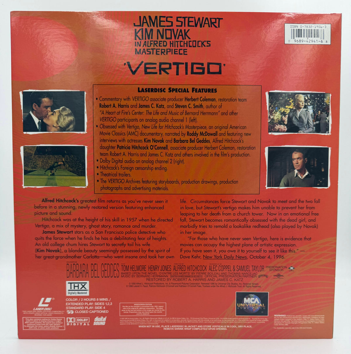 Vertigo - MCA/Universal Signature Collection (1958/1996) LaserDisc - EX