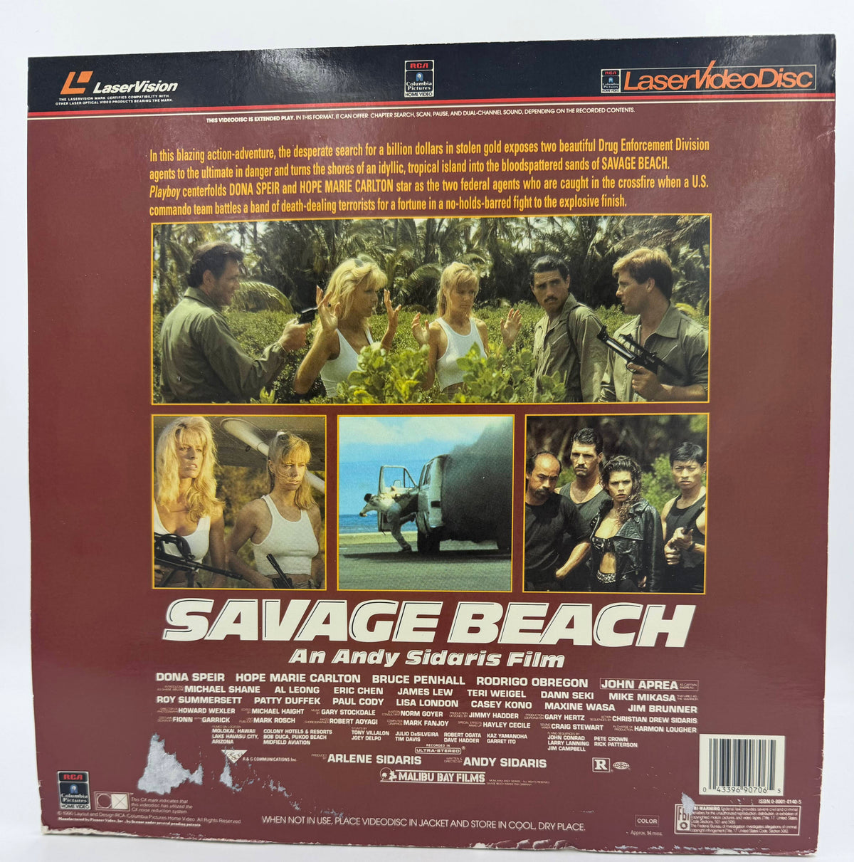 Savage Beach (1989 / 1990) – LaserDisc - VG