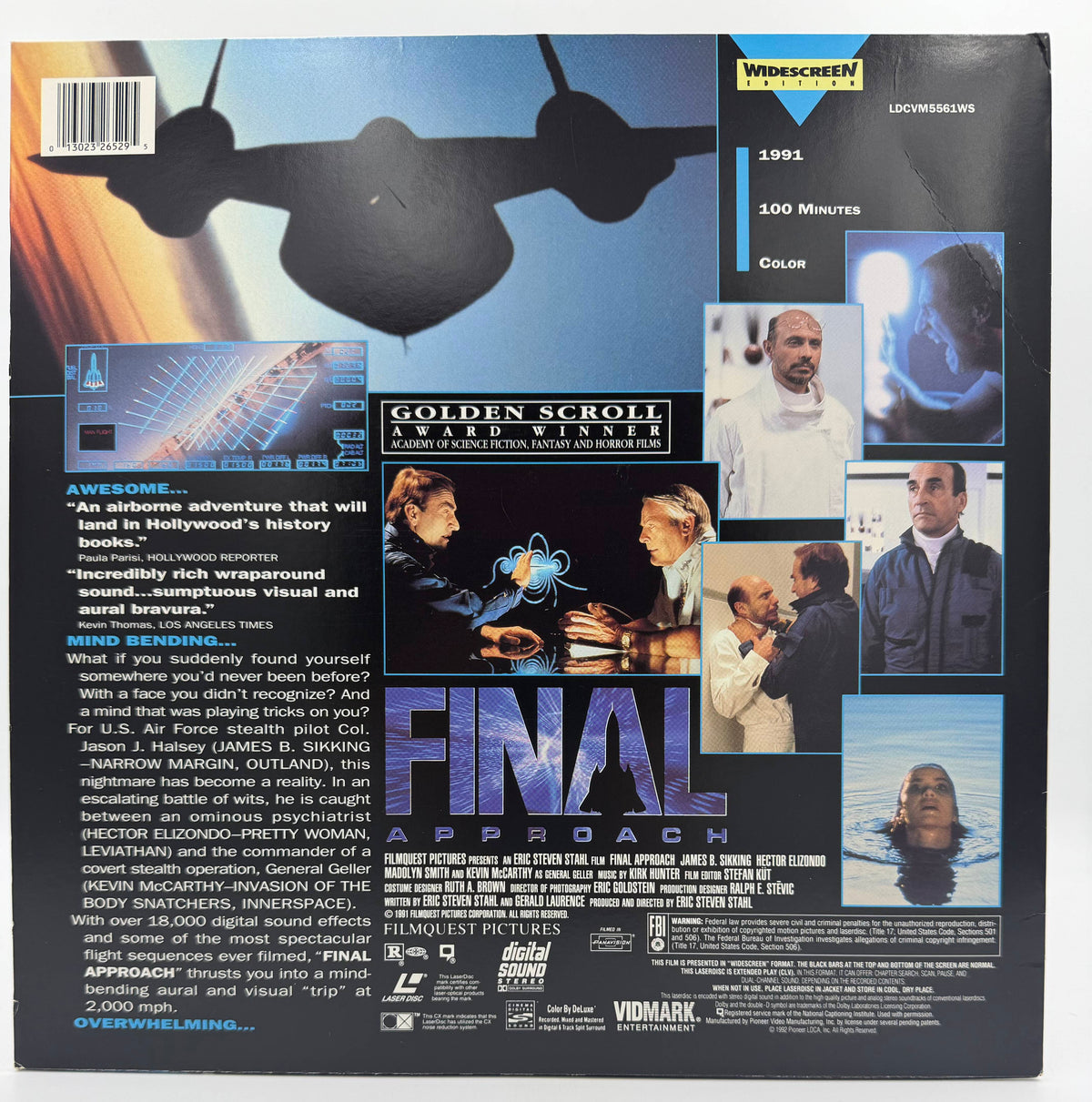 Final Approach (1991 / 1992) Widescreen Edition – LaserDisc - EX