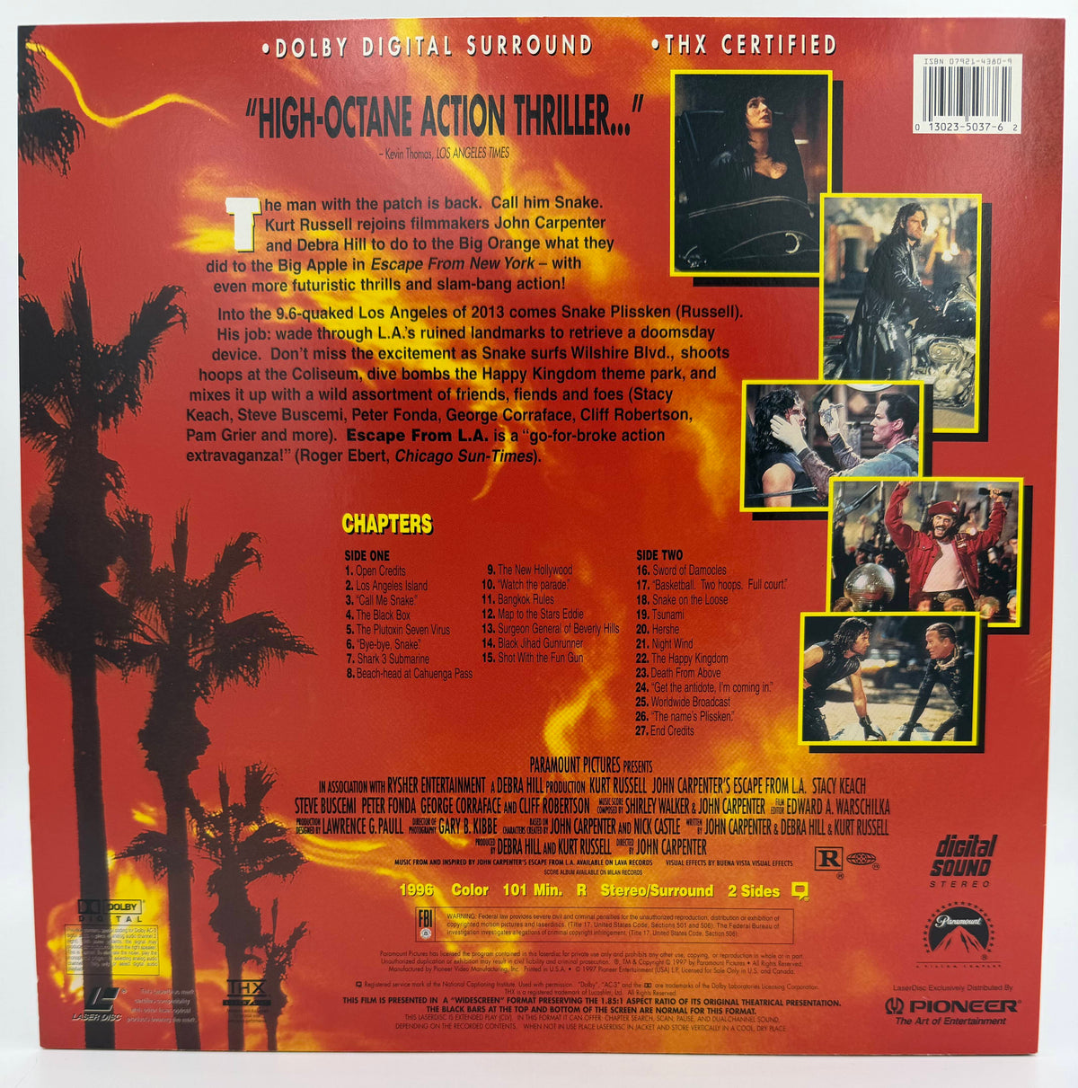 Escape From L.A. (1996 / 1997) Widescreen Edition – LaserDisc - EX