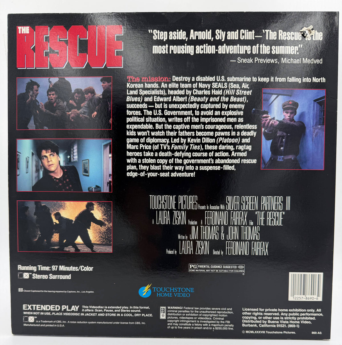 The Rescue (1988 / 1988) Standard Edition – LaserDisc - VG+