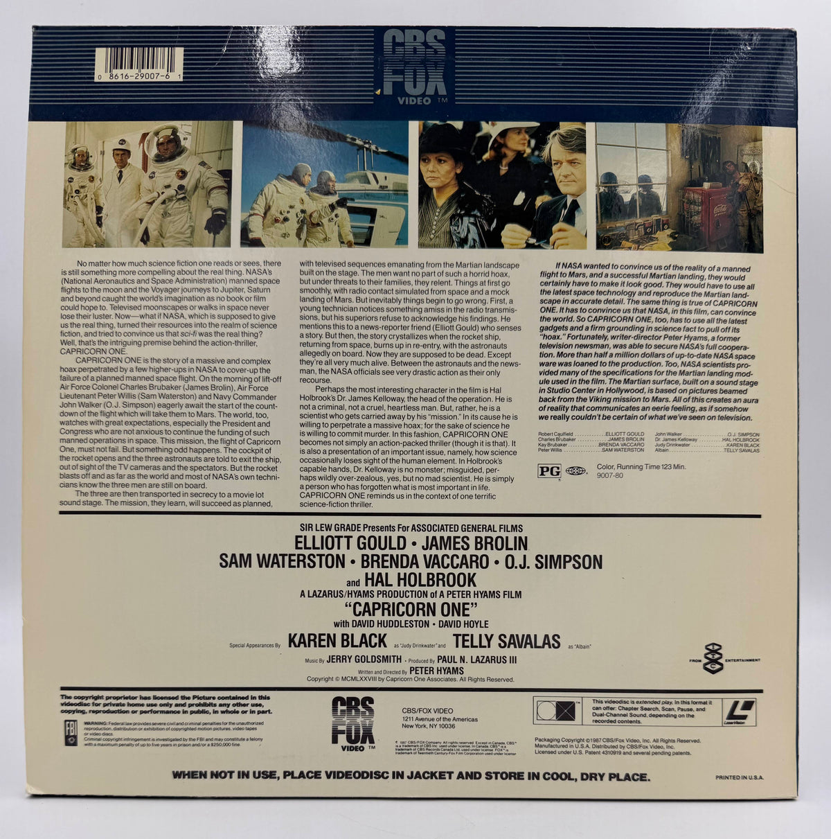 Capricorn One (1978 / 1987) Standard Edition – LaserDisc - VG+
